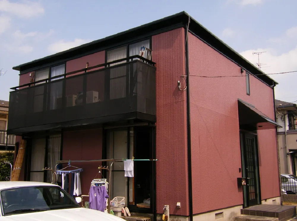 松戸市小山　Ｔ様邸　　　　　　　　　　　屋根・外壁塗装工事　　2008年3月完工