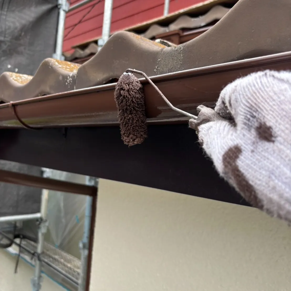ー松戸市O様邸雨樋等塗装（外壁塗装工事）ー