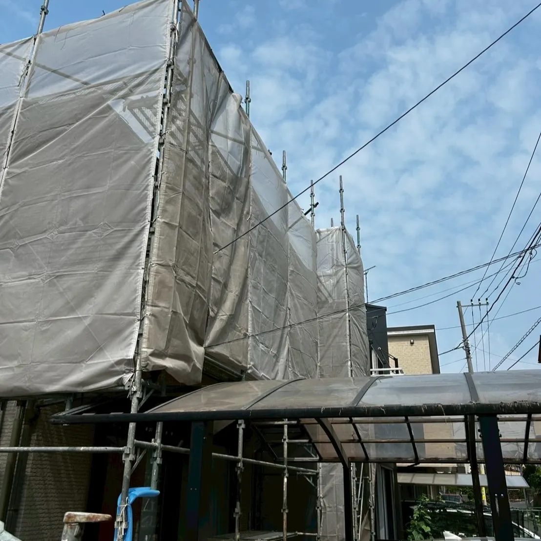 ー松戸市Ｔ様邸足場組立（屋根・外壁塗装工事）－