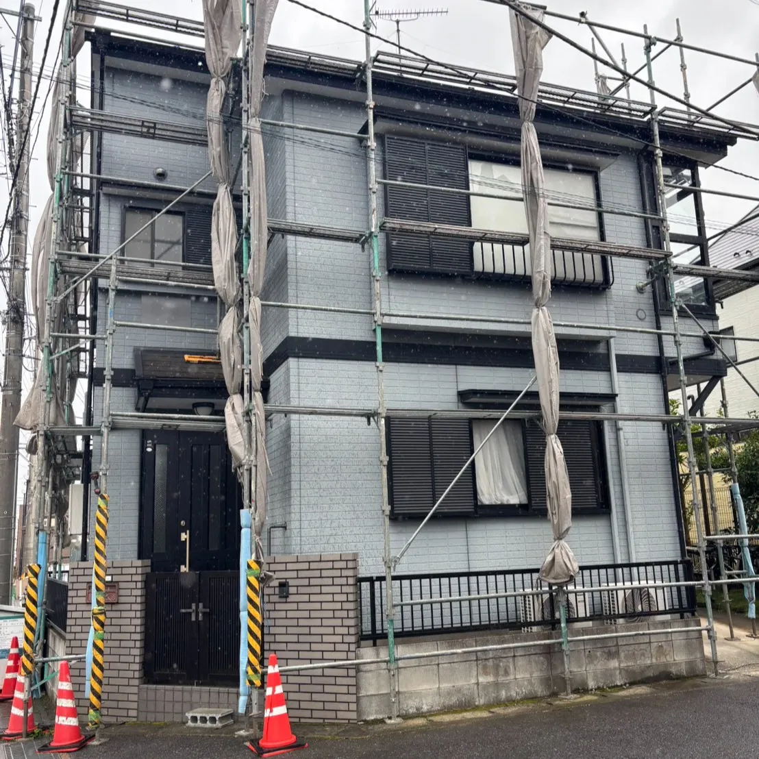 ー松戸市M様邸足場組立（屋根・外壁塗装工事）－