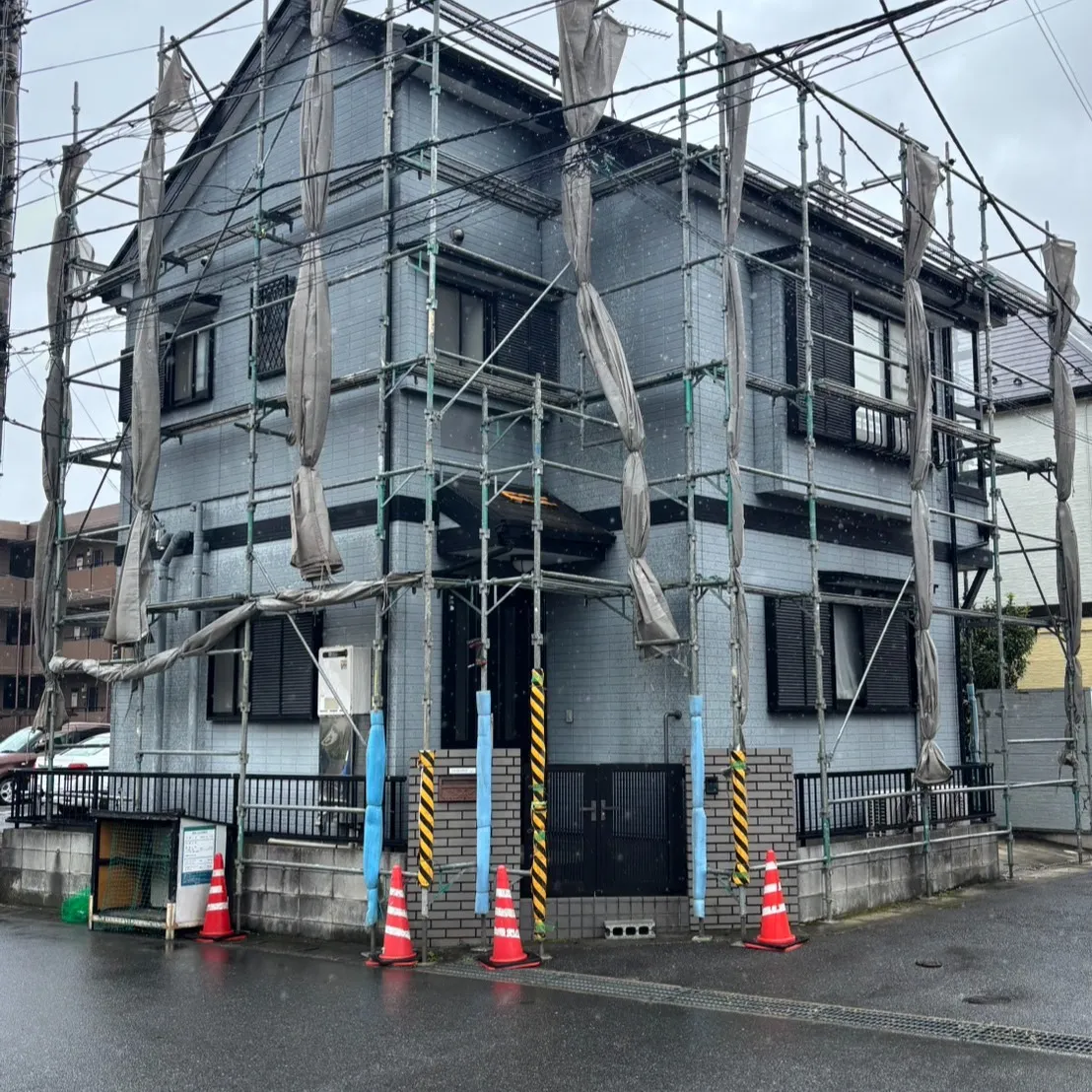 ー松戸市M様邸足場組立（屋根・外壁塗装工事）－