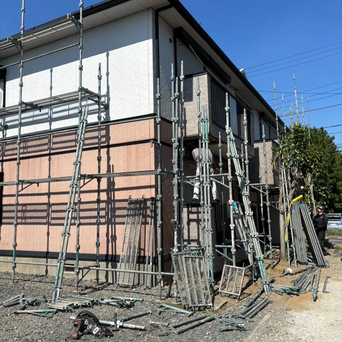 ー松戸市S様邸Ｅ棟足場組立他（屋根・外壁塗装工事）－