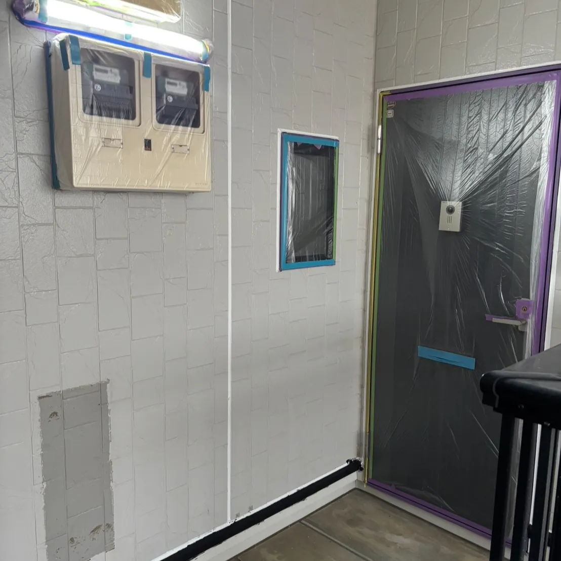 ー松戸市S様邸Ｅ棟養生（屋根・外壁塗装工事）－