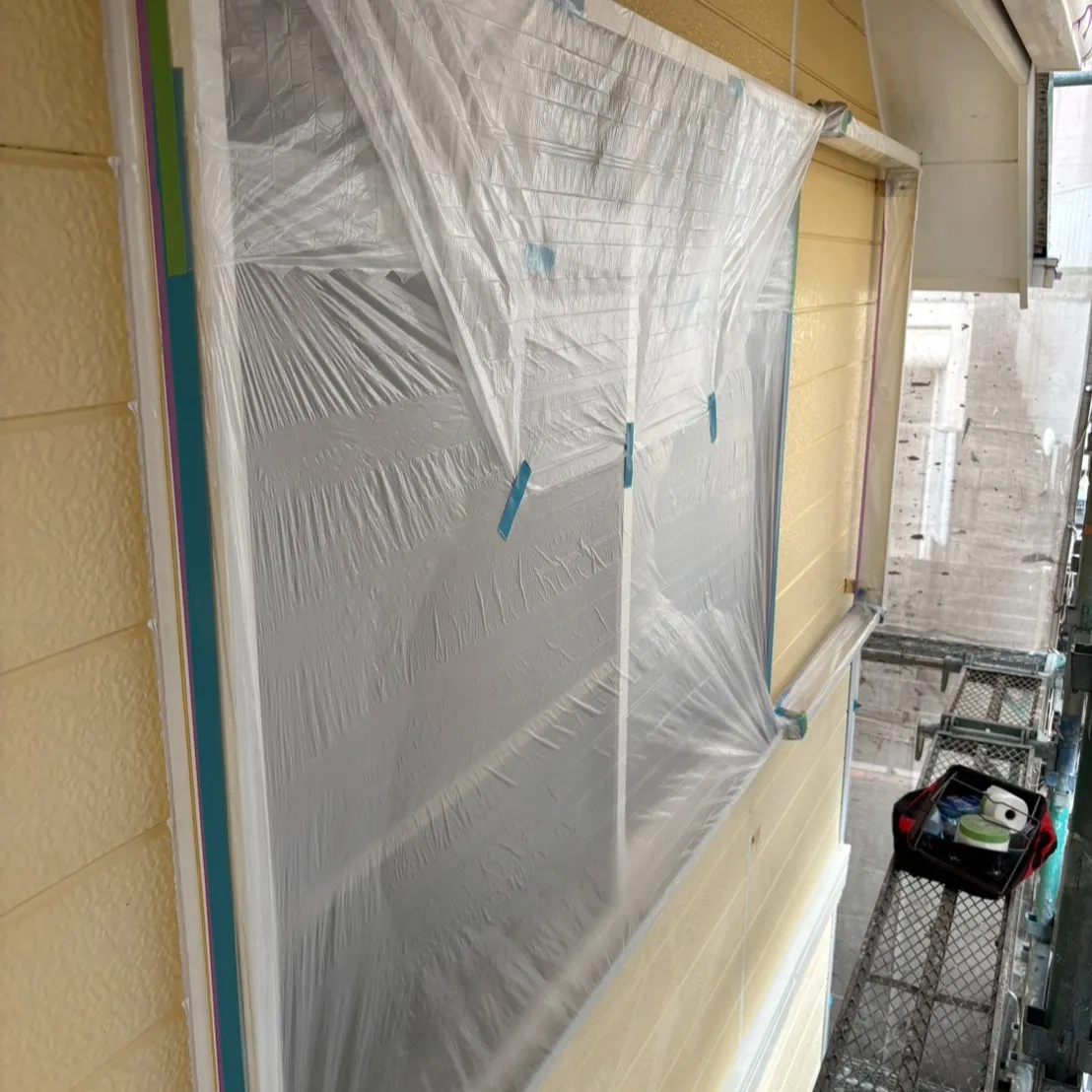 ー松戸市N様邸屋根上塗り＆養生（屋根・外壁塗装工事）－