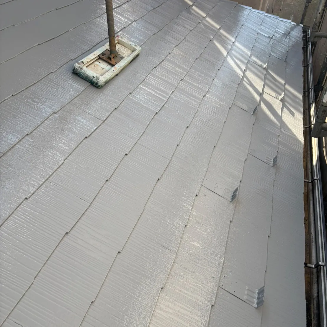 ー松戸市A様邸下屋根・ベランダ床上塗り（屋根・外壁塗装工事）...