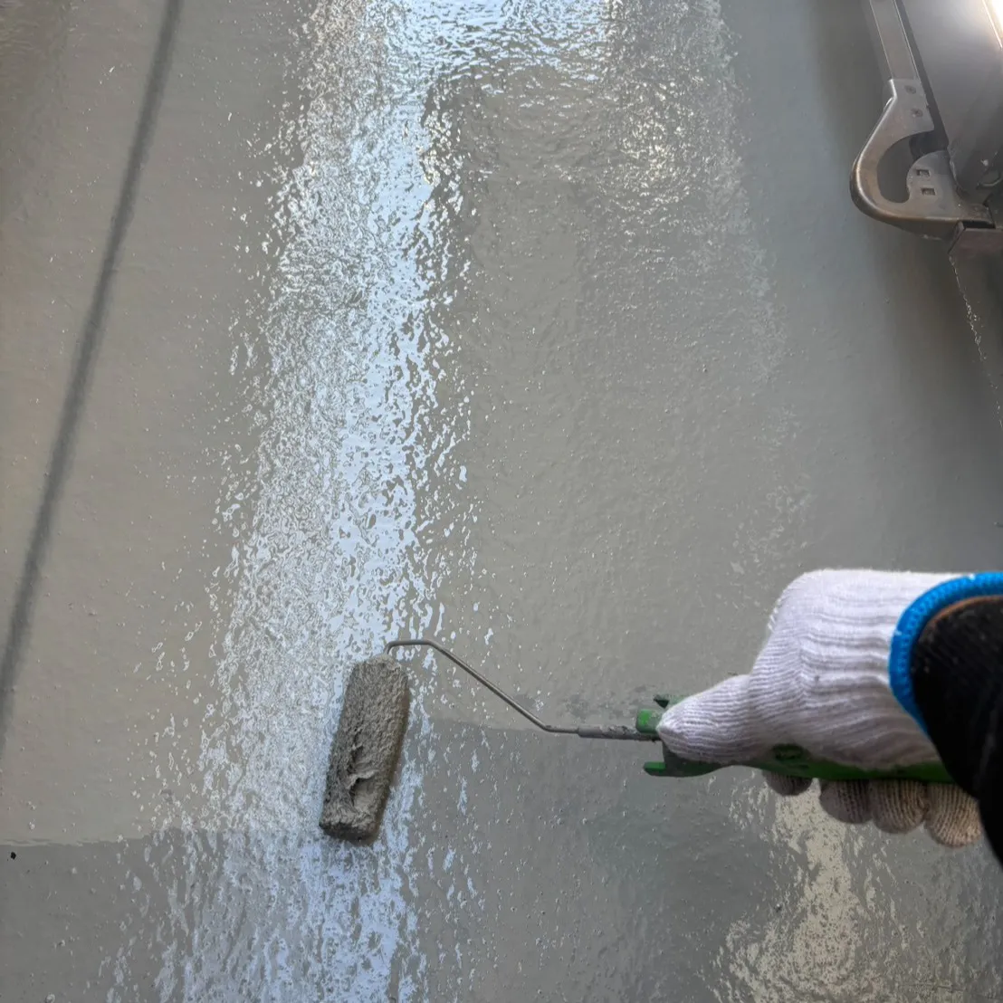 ー松戸市A様邸下屋根・ベランダ床上塗り（屋根・外壁塗装工事）...