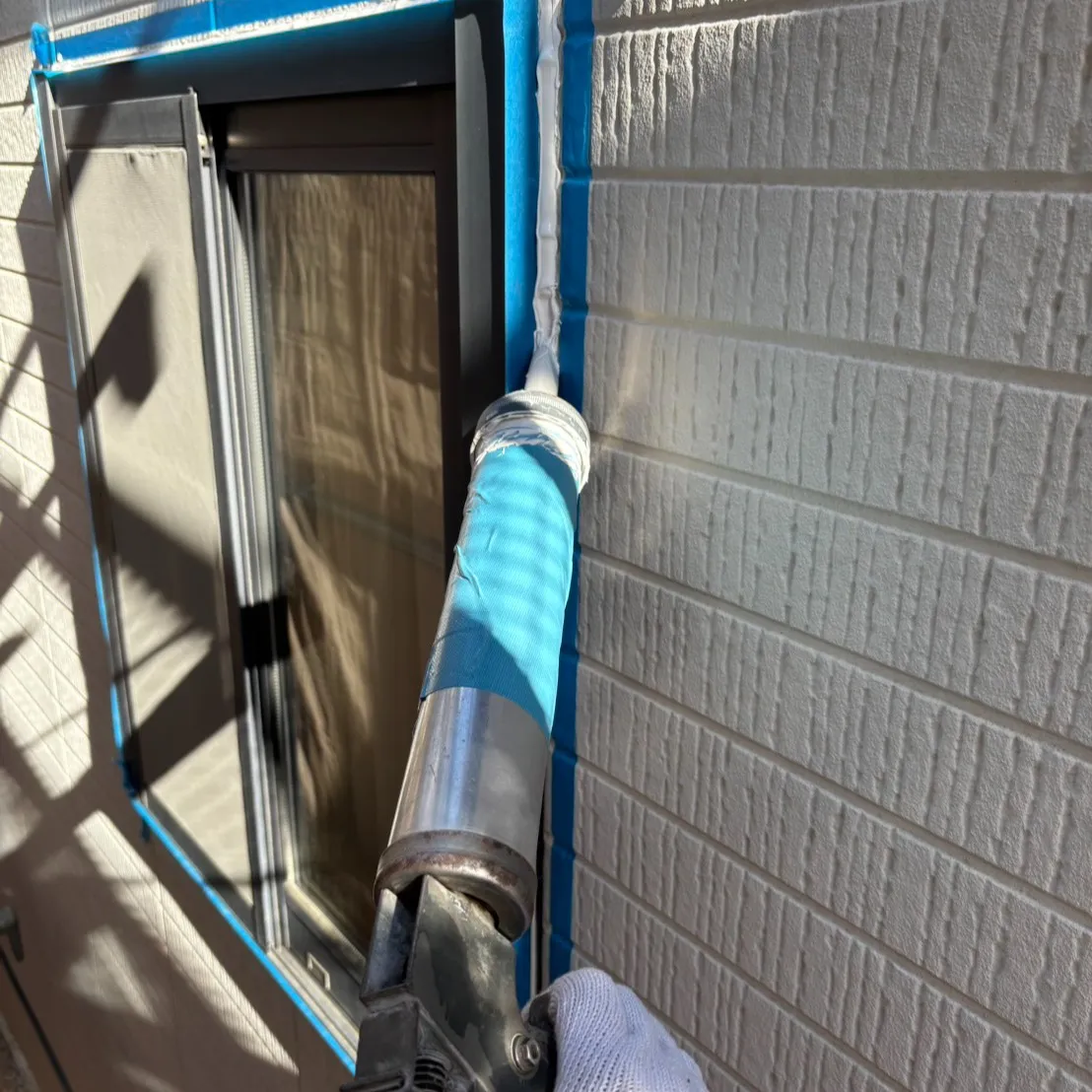 ー松戸市Ｔ様邸コーキング打ち込み（屋根・外壁塗装工事）－