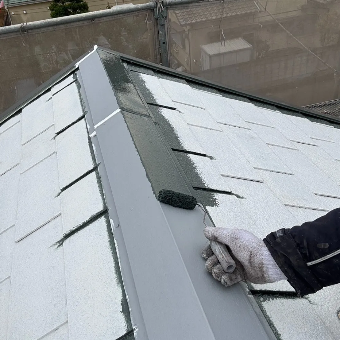 ー松戸市T様邸屋根中塗り他(屋根・外壁塗装工事)-