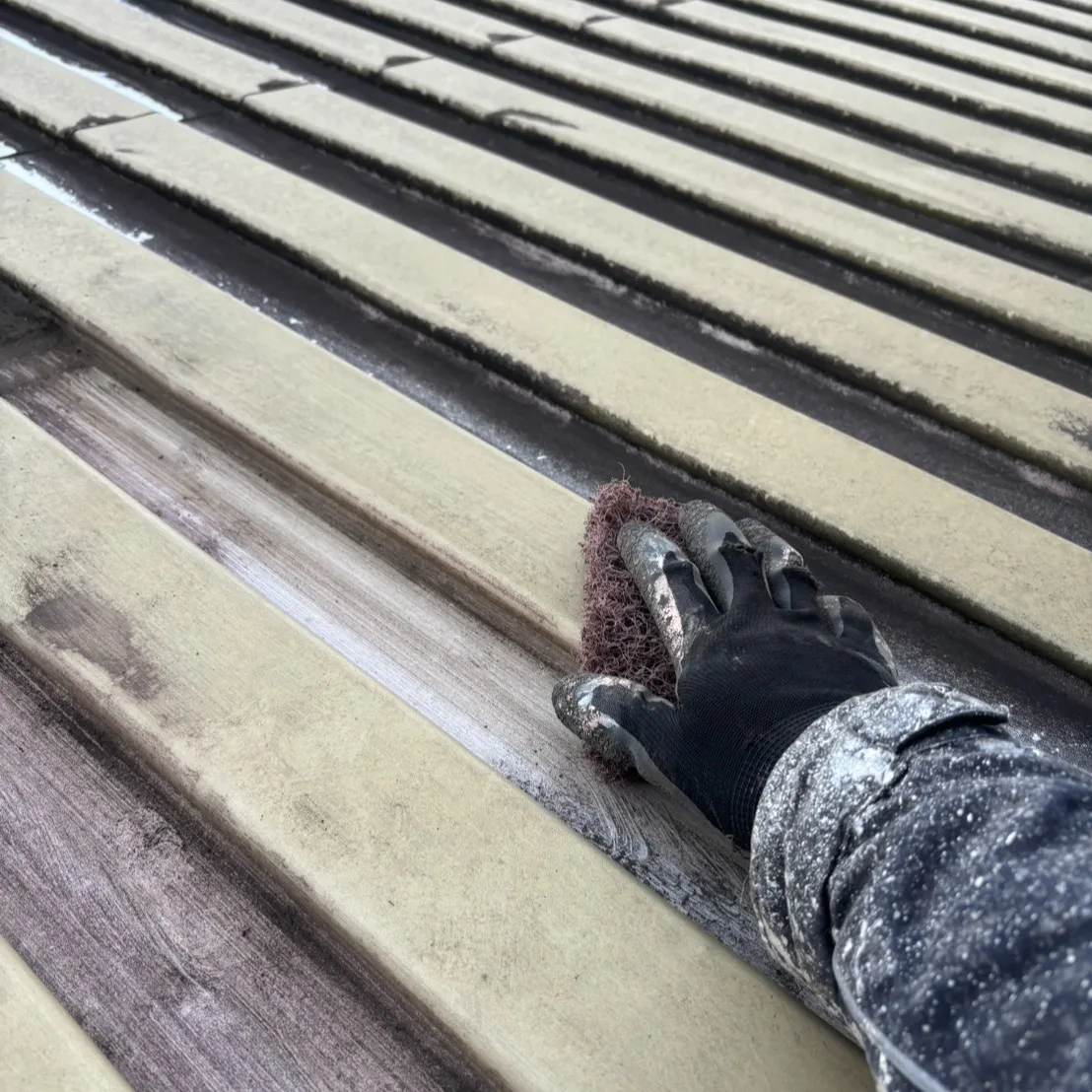 ー船橋市Y様ケレン作業(駐輪場塗装工事)-