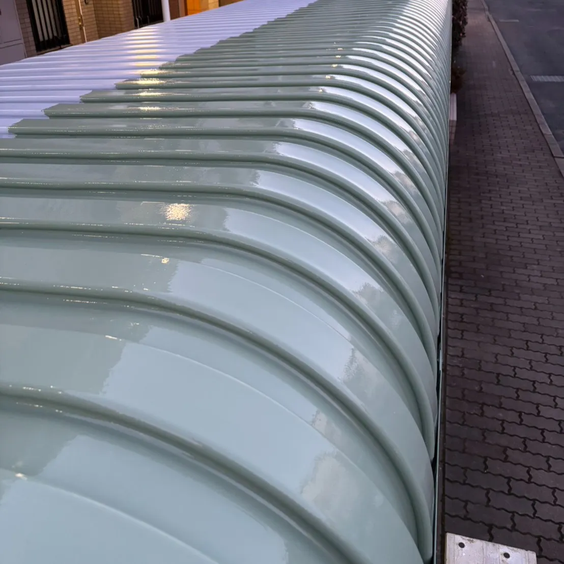 ー船橋市Y様中塗り（駐輪場塗装工事）－