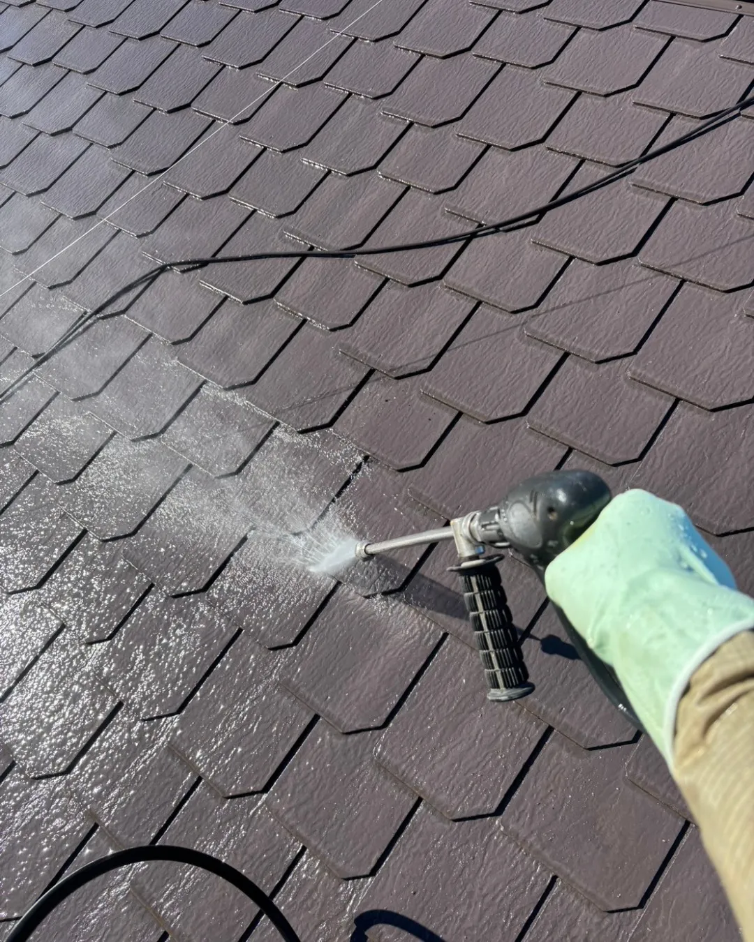 ー松戸市T様邸高圧洗浄（屋根・外壁塗装工事）－