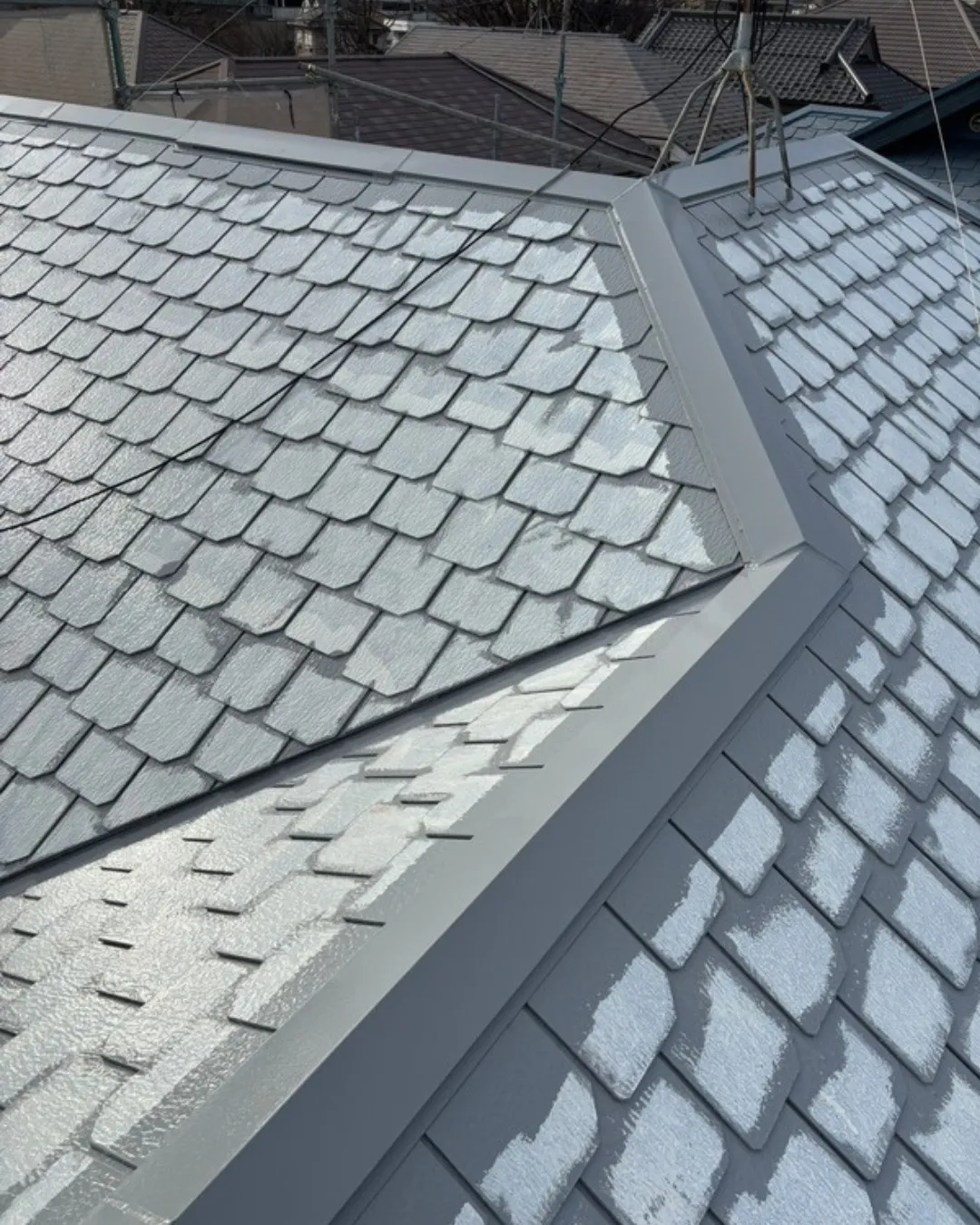 ー松戸市T様邸屋根中塗り他（屋根・外壁塗装工事）－