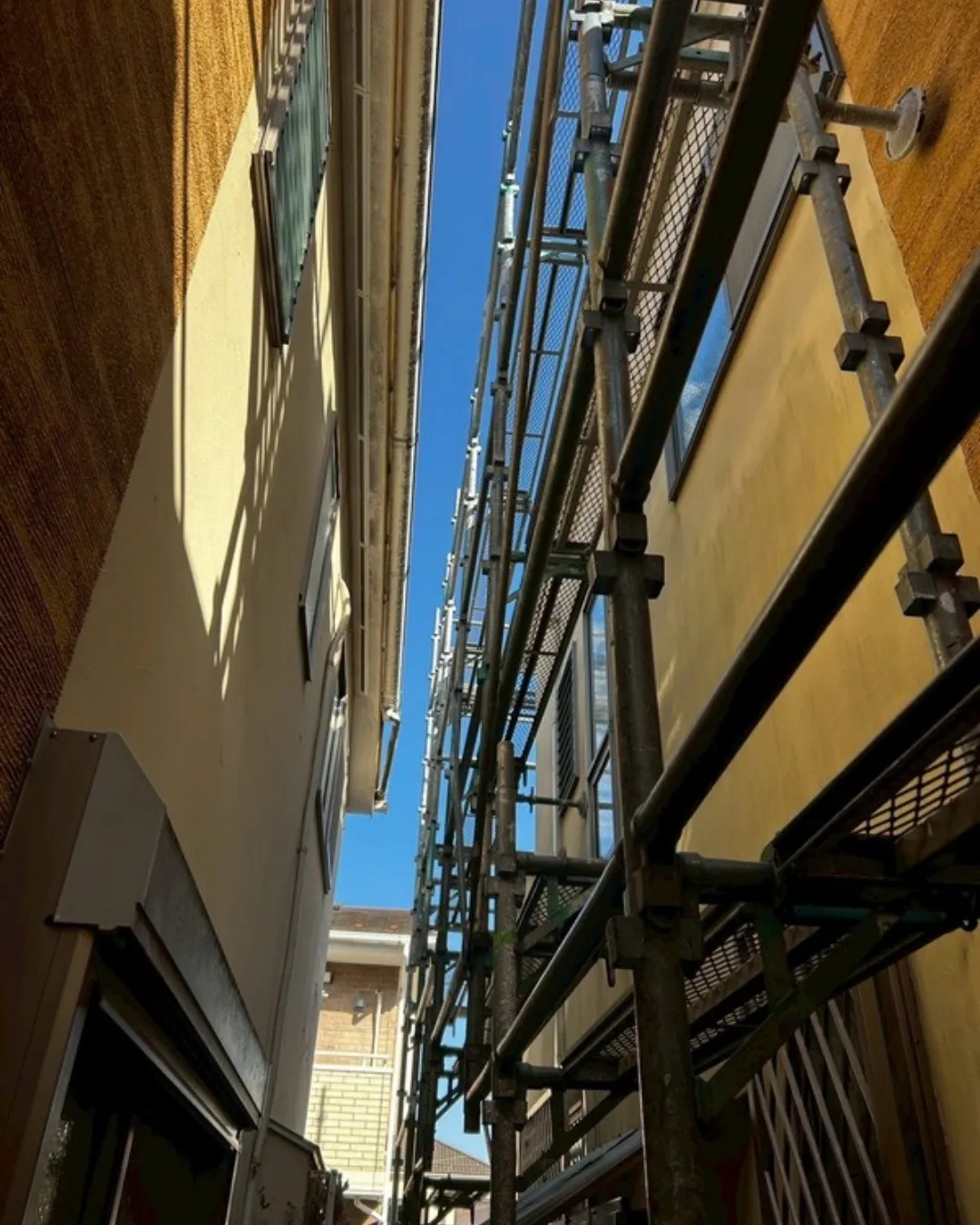 ー市川市N様邸足場組立（屋根・外壁塗装工事）－