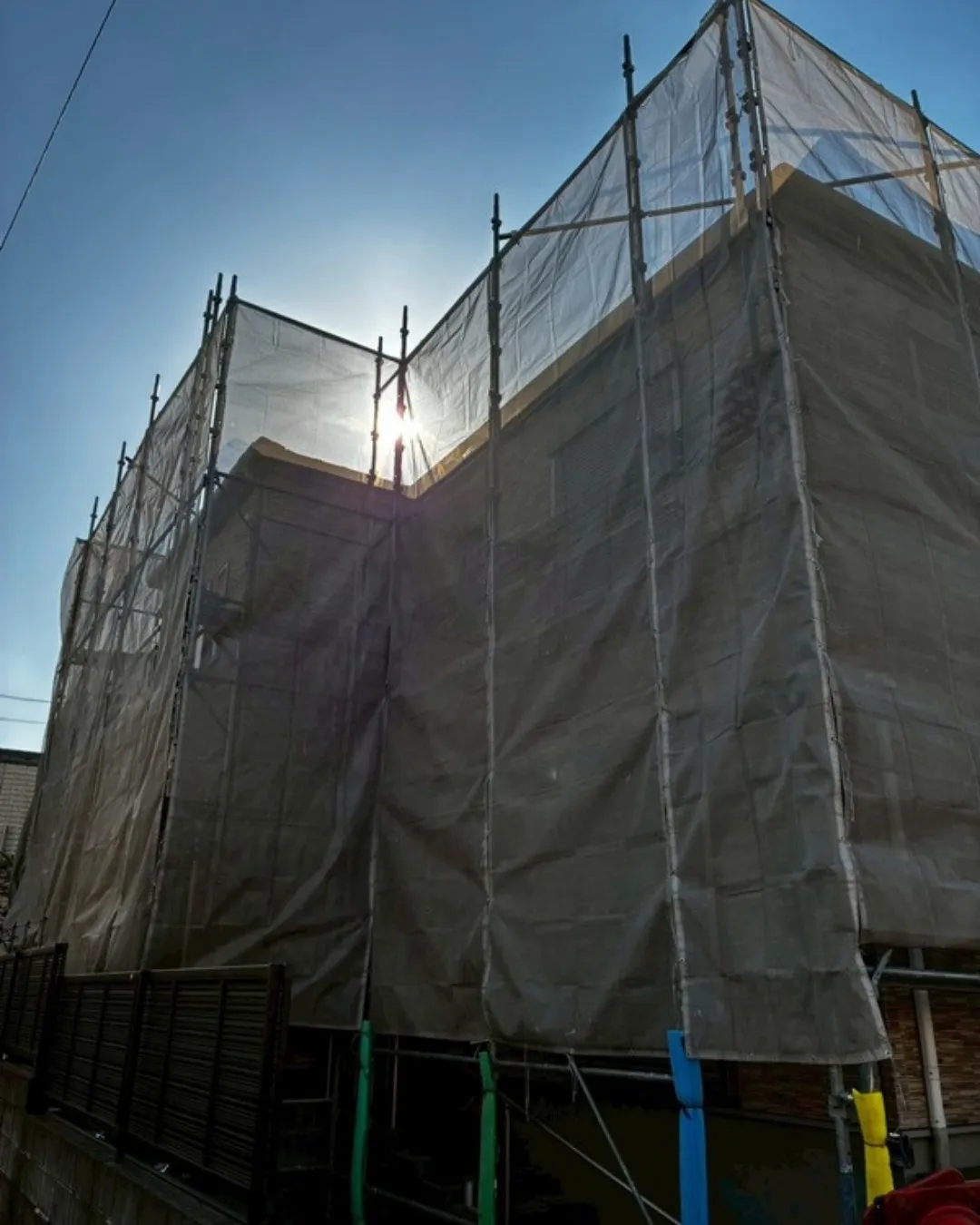 ー松戸市I様邸足場組立（外壁塗装工事）－