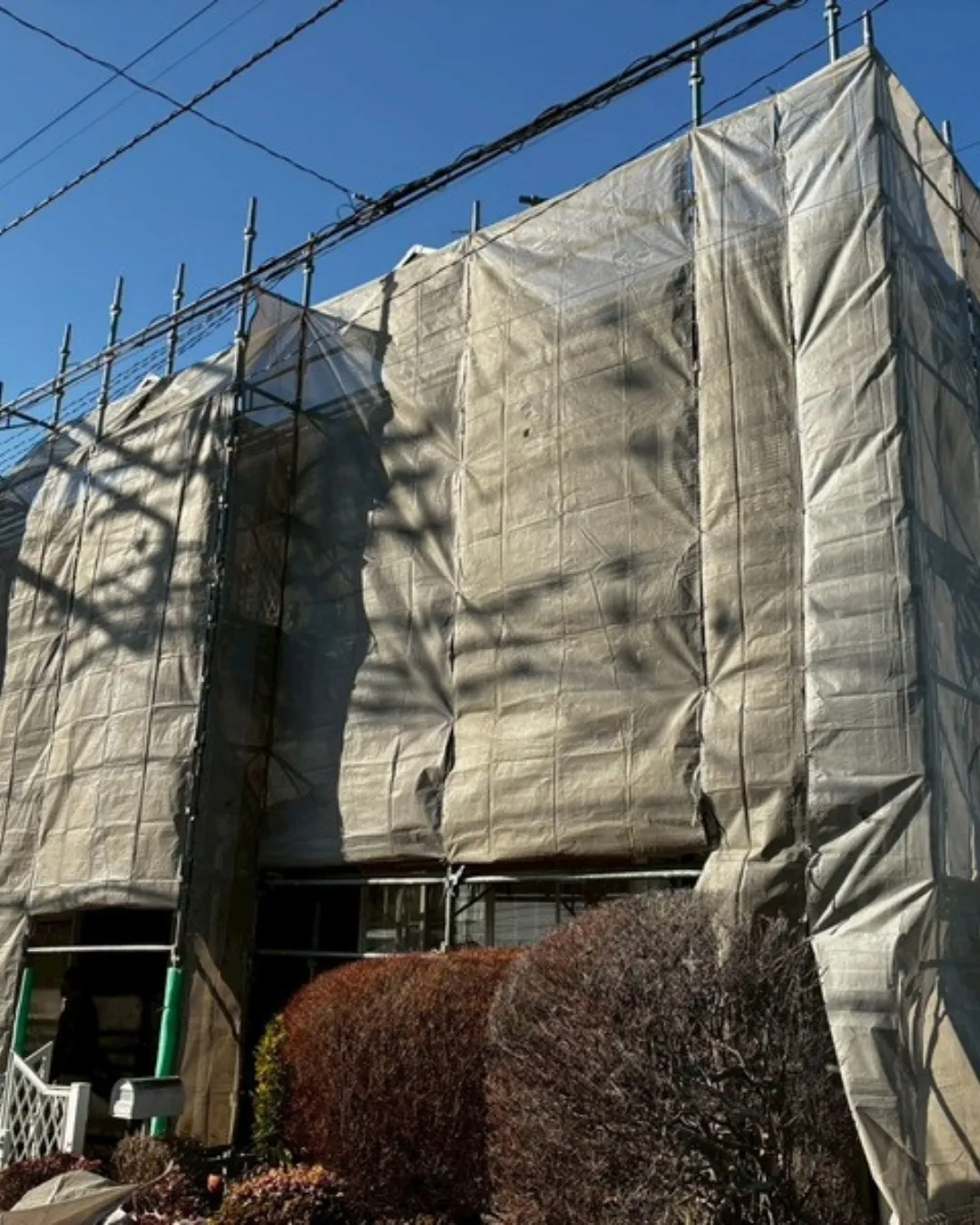 ー松戸市A様邸足場組立(屋根・外壁塗装工事)-