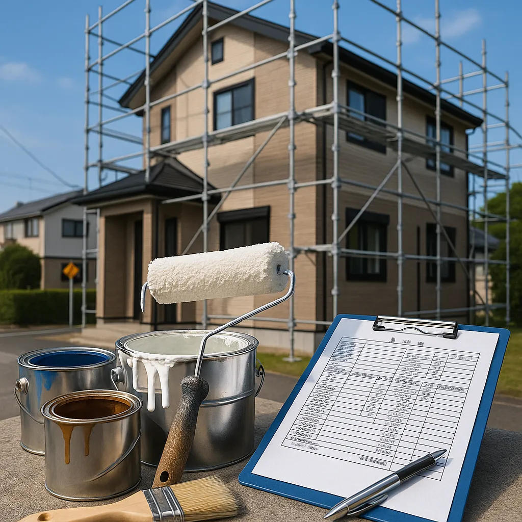 有限会社ケーアイ美装の外壁塗装、2026年1月市川市N様邸