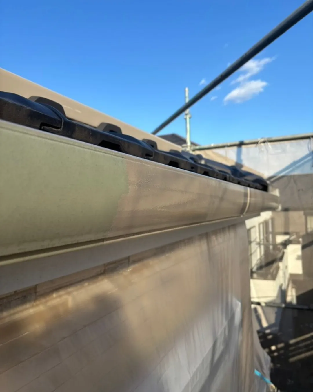 ー松戸市I様邸破風板下塗り他（外壁塗装工事）－