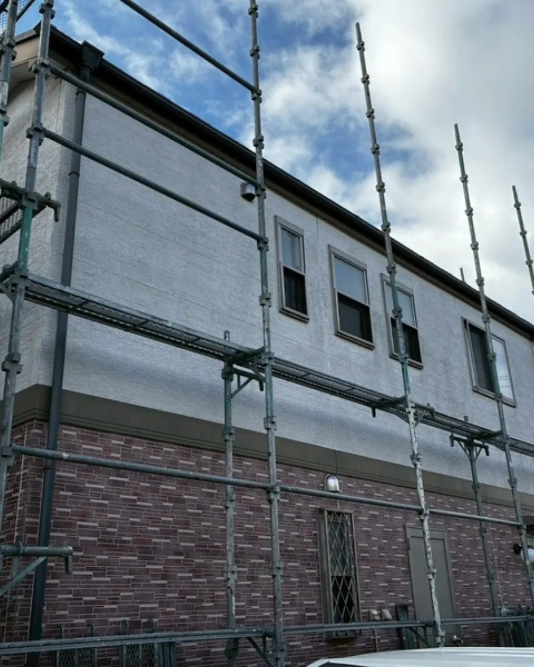 ー松戸市K様邸足場組立（屋根・外壁塗装工事）－