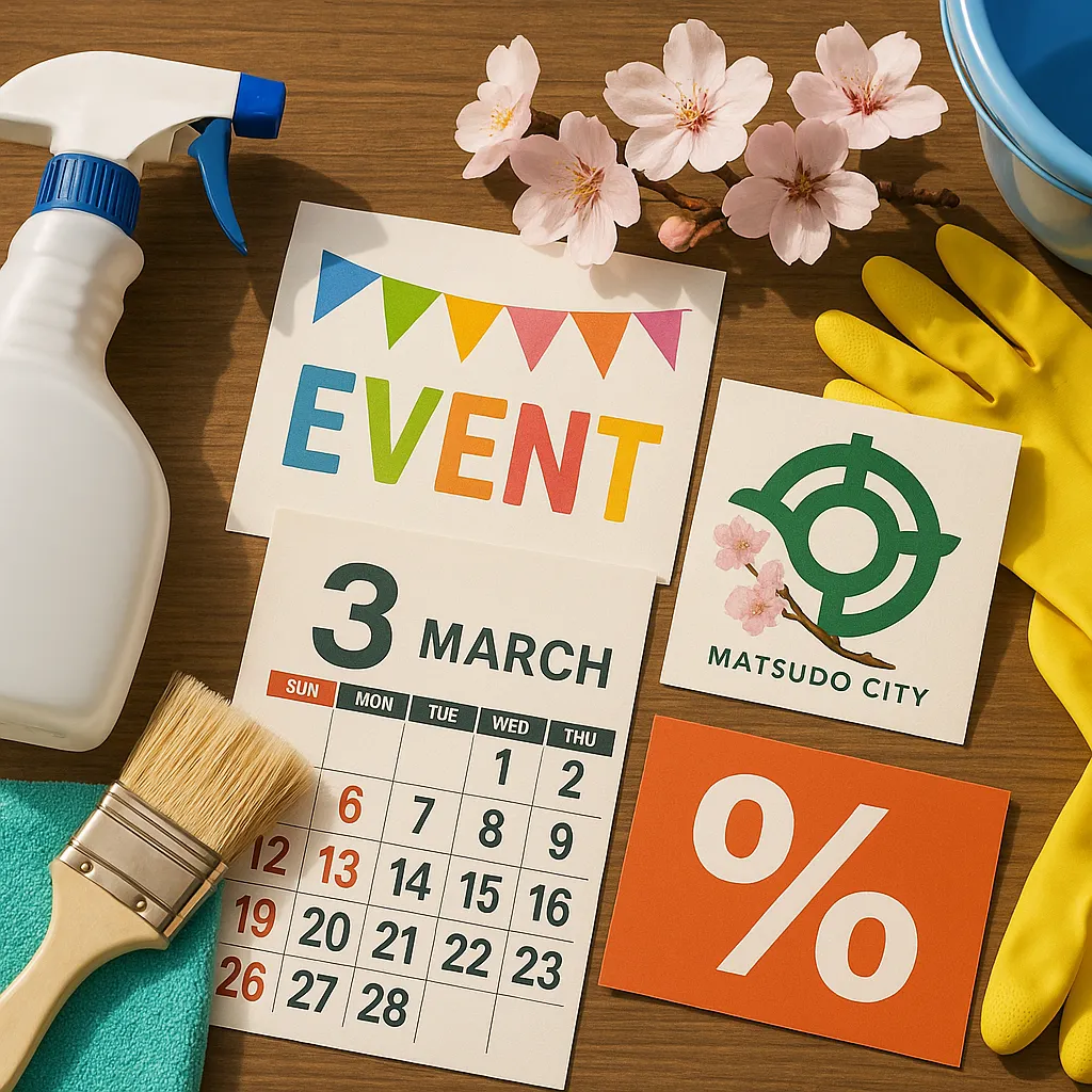 3月の松戸市イベント情報と割引キャンペーン｜有限会社ケーアイ美装