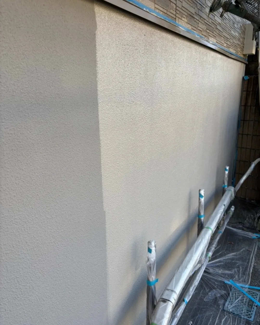 ー松戸市I様邸基礎上塗り他(外壁塗装工事)-