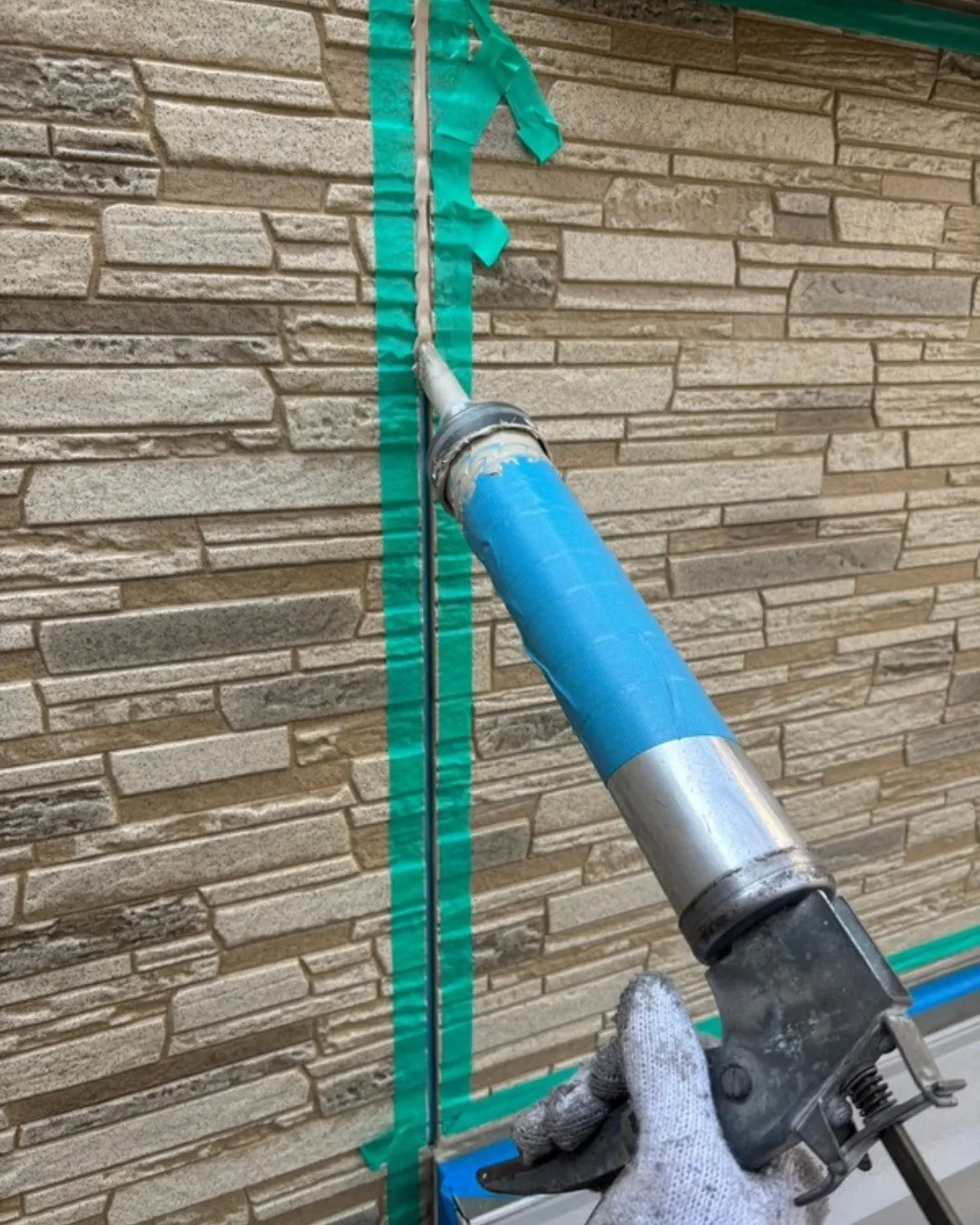 ー松戸市I様邸コーキング打ち込み(外壁塗装工事)-