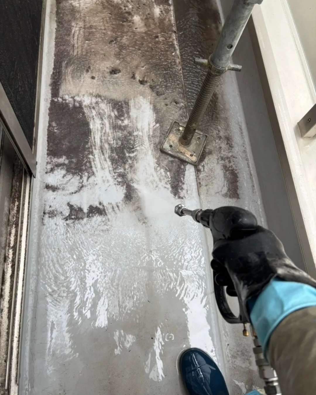 ー市川市O様邸高圧洗浄（屋根・外壁塗装工事）－