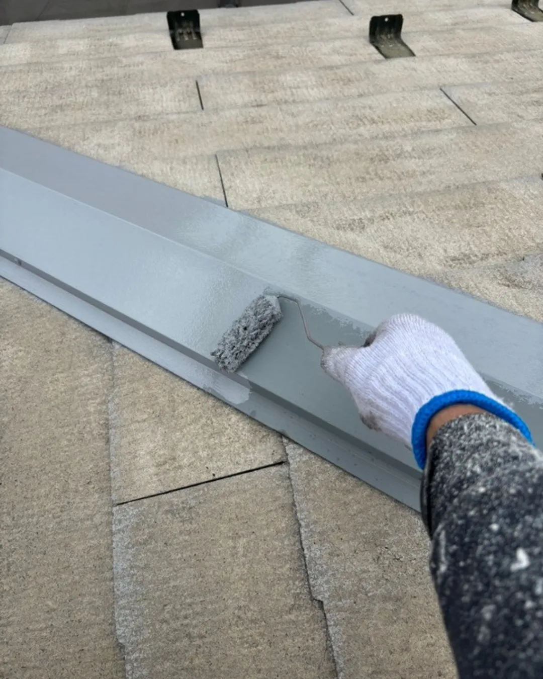 ー市川市O様邸屋根塗装作業他（屋根・外壁塗装工事）－