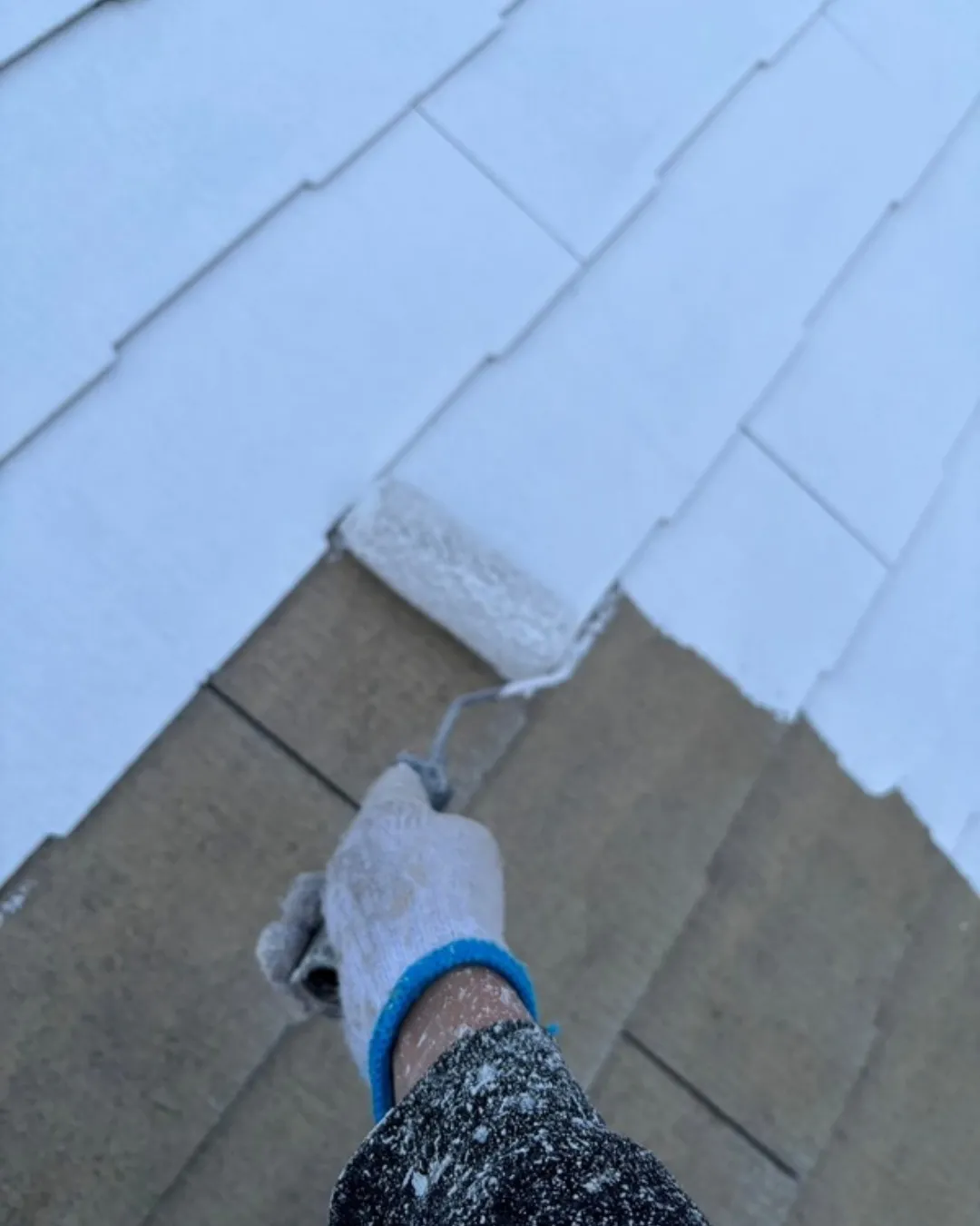 ー市川市O様邸外壁中塗り他（屋根・外壁塗装工事）－