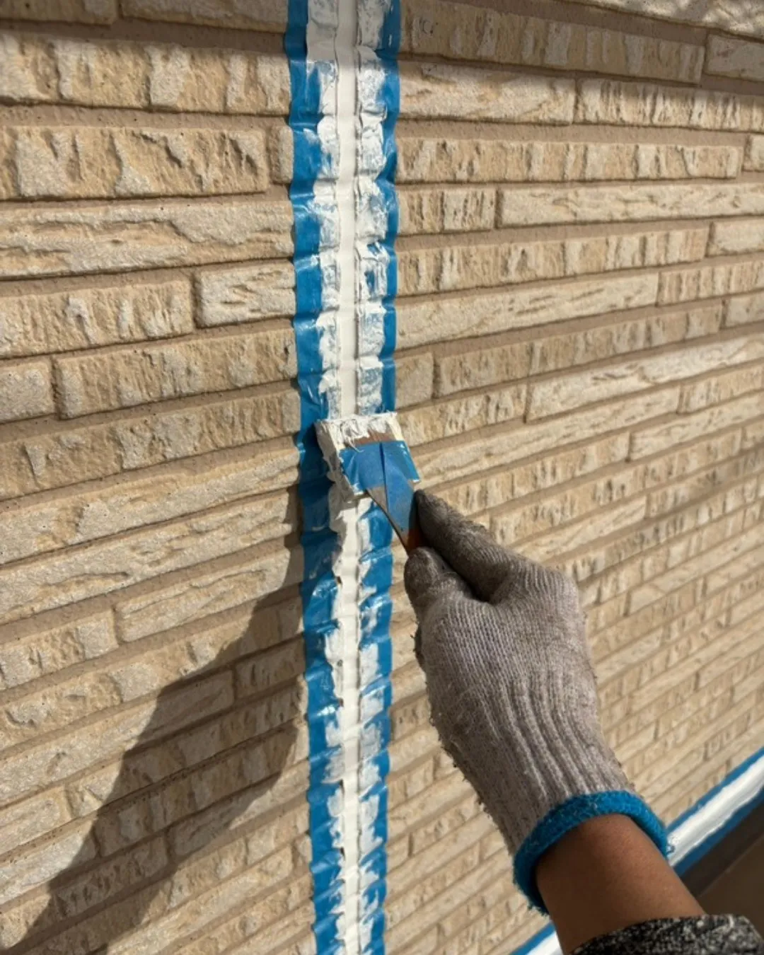 ー松戸市K様邸コーキング打ち込み（屋根・外壁塗装工事）－