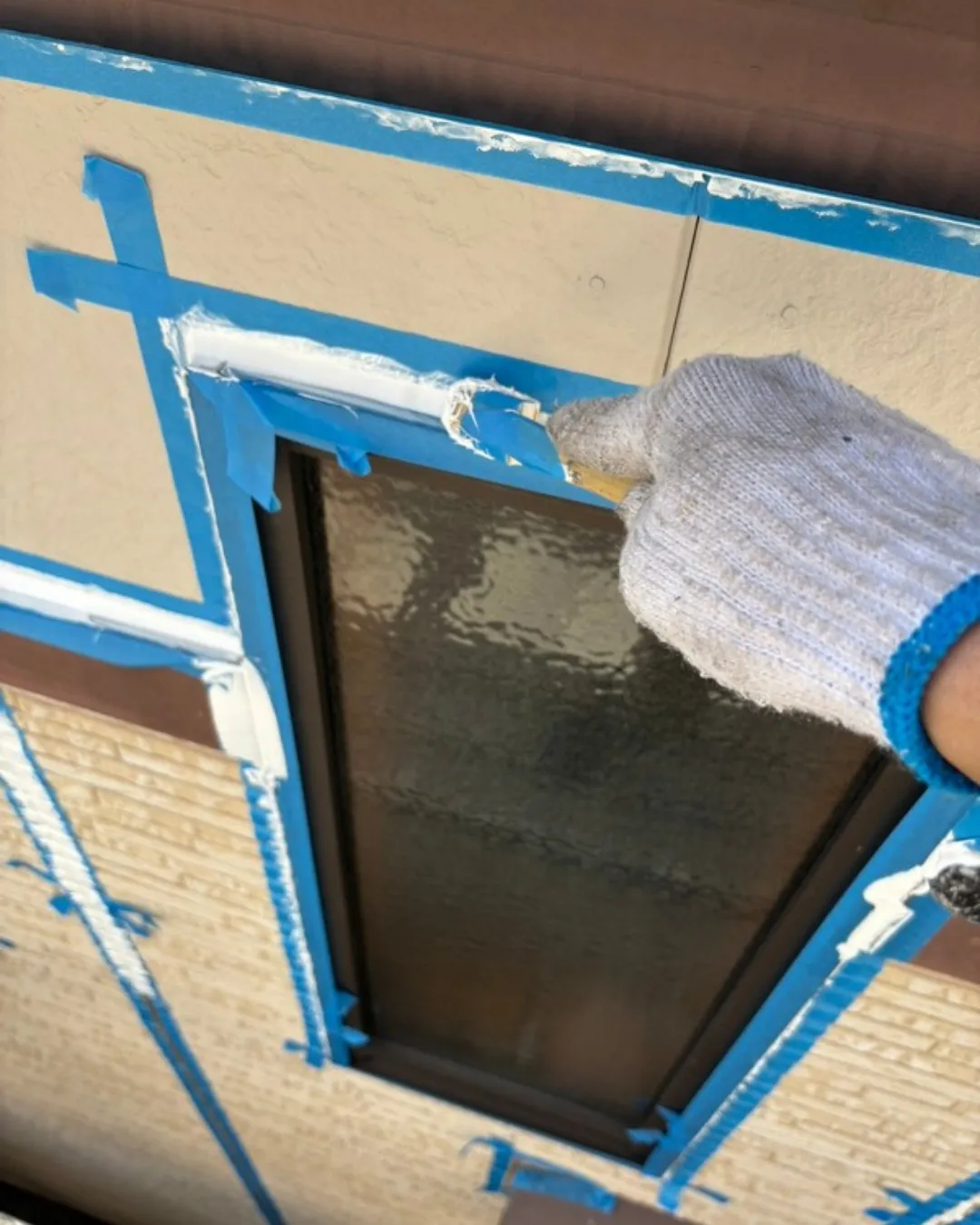 ー松戸市K様邸コーキング打ち込み（屋根・外壁塗装工事）－