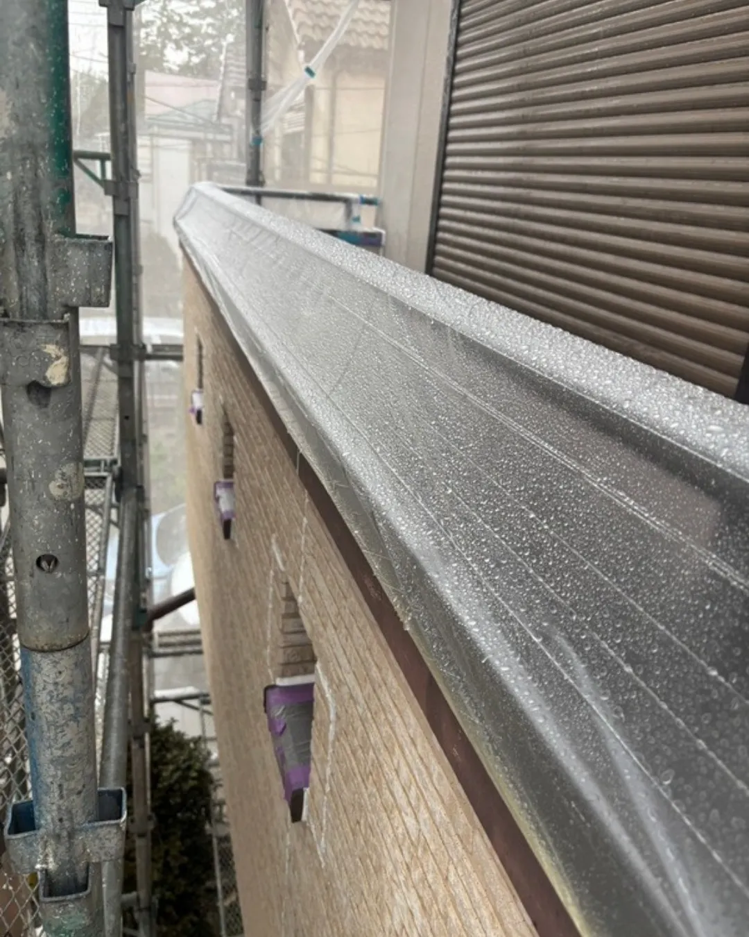 ー松戸市K様邸養生（屋根・外壁塗装工事）－