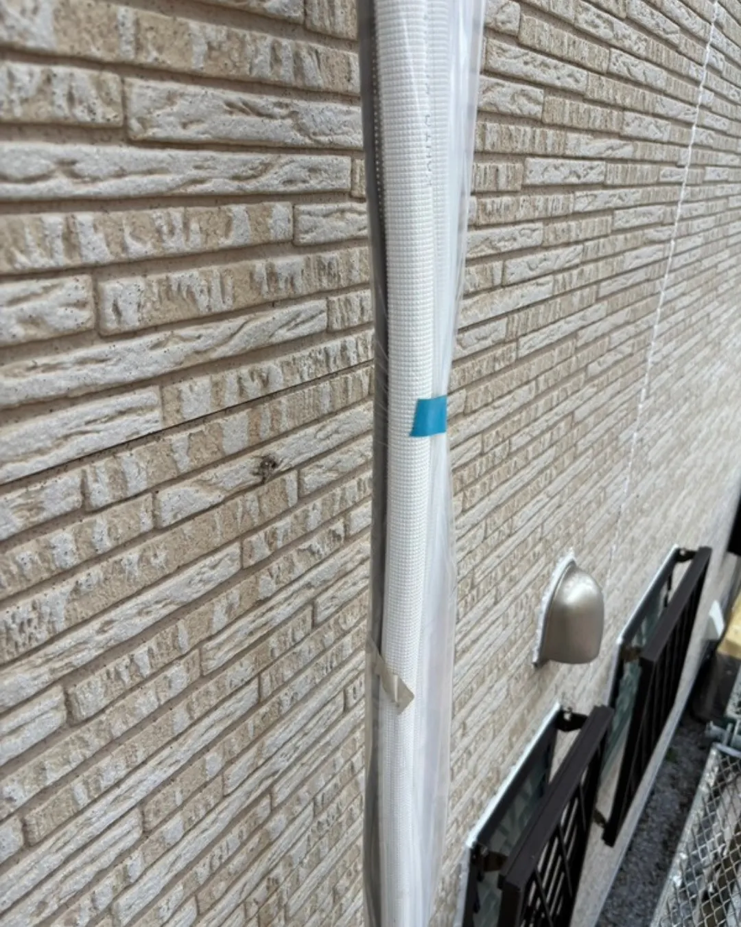 ー松戸市K様邸養生他（屋根・外壁塗装工事）－