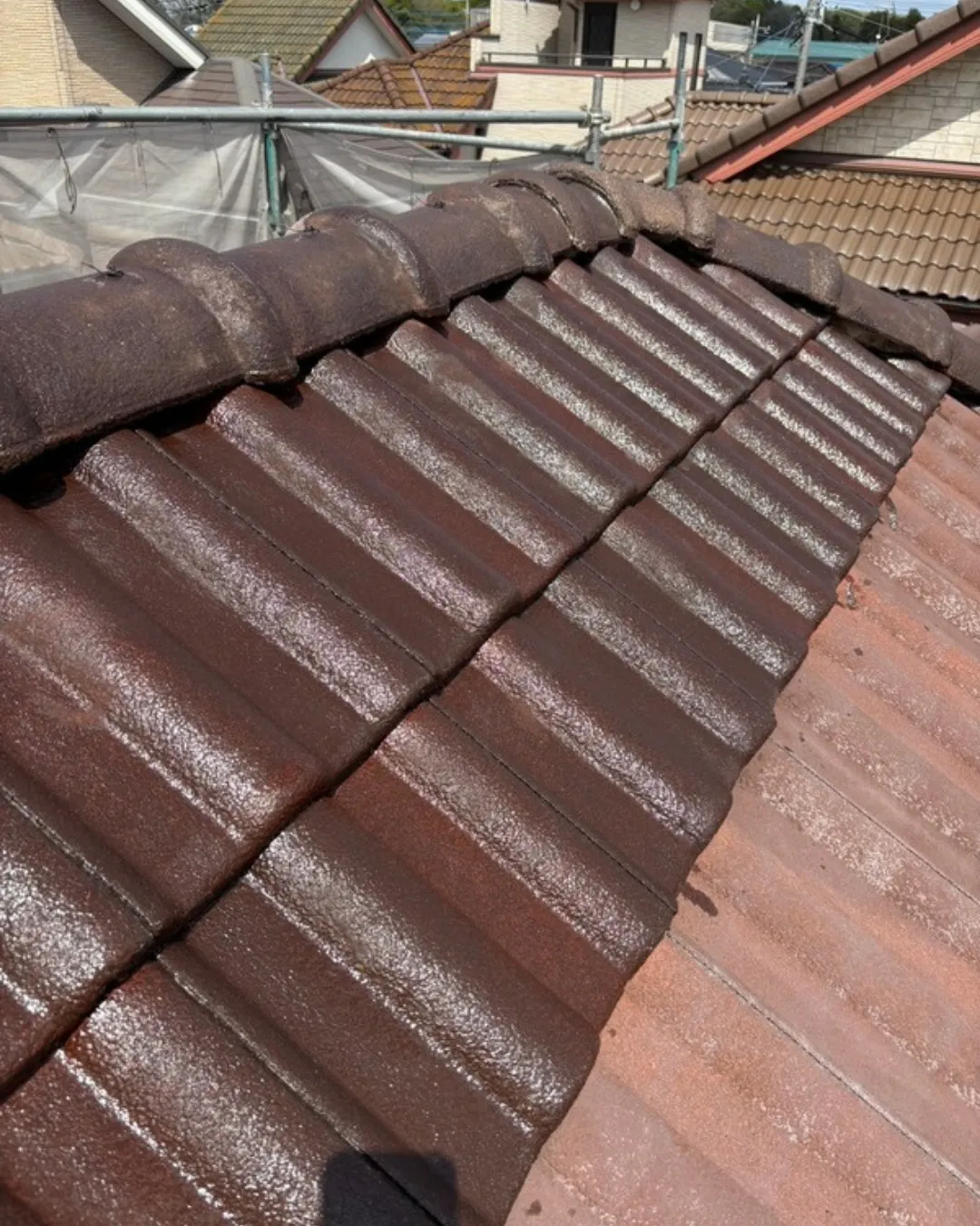 ー松戸市K様邸屋根下塗り他（屋根・外壁塗装工事）－