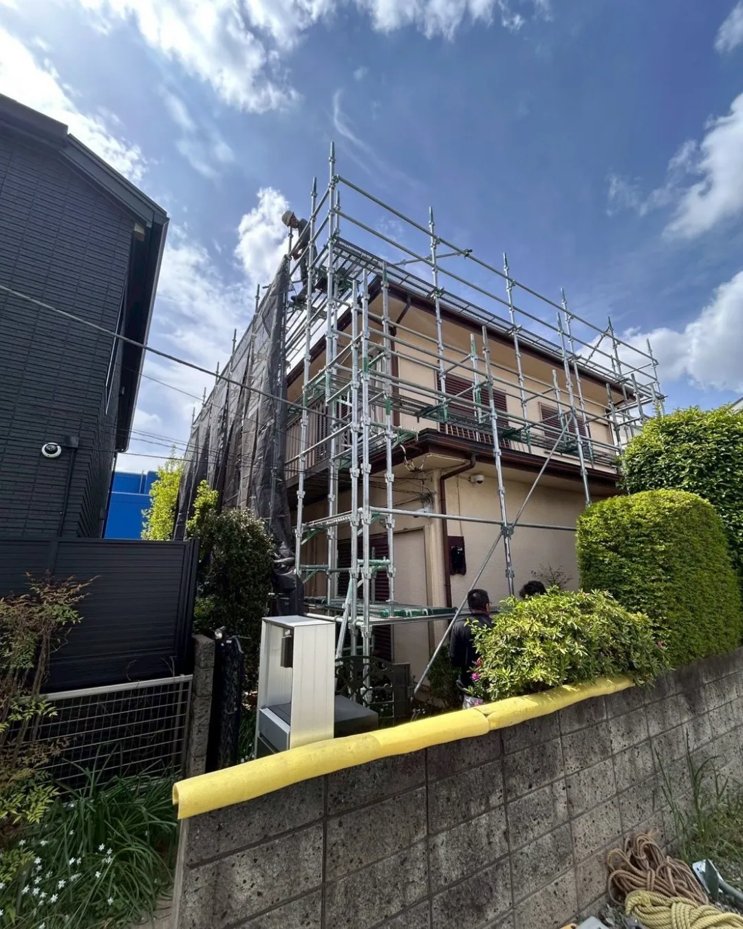 ー松戸市M様邸足場組立(屋根・外壁塗装工事)-