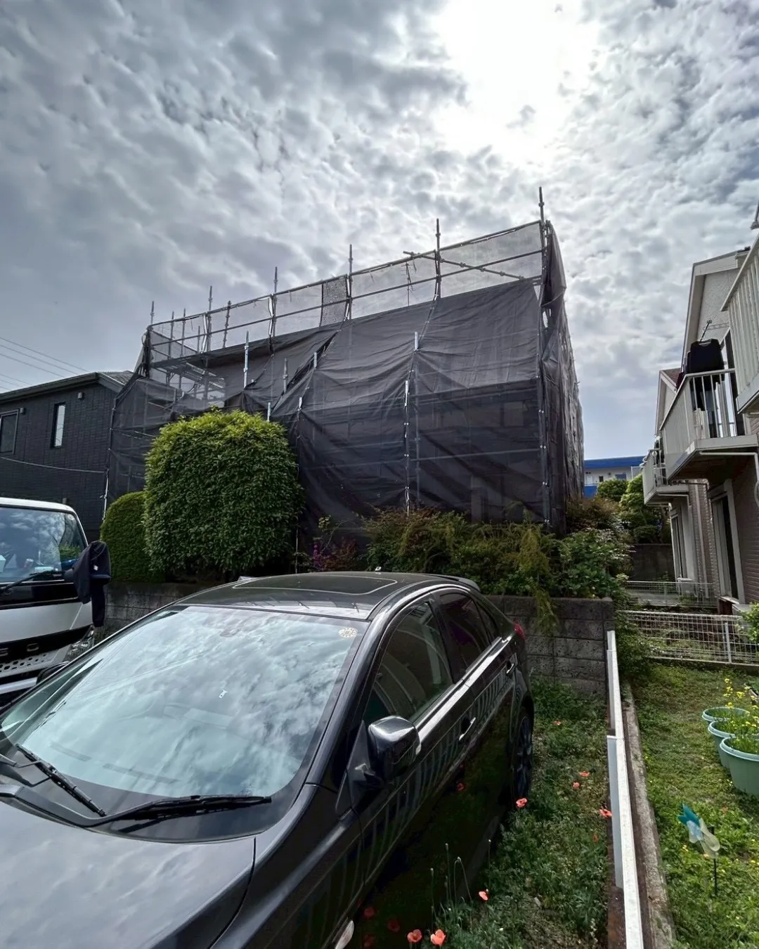 ー松戸市M様邸足場組立(屋根・外壁塗装工事)-