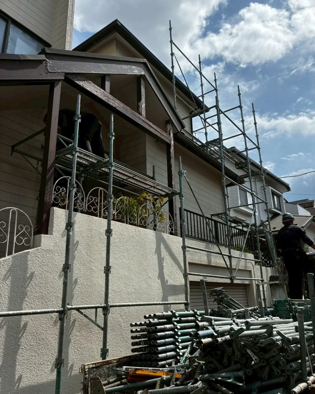 ー松戸市H様邸足場組立（外壁塗装工事）－