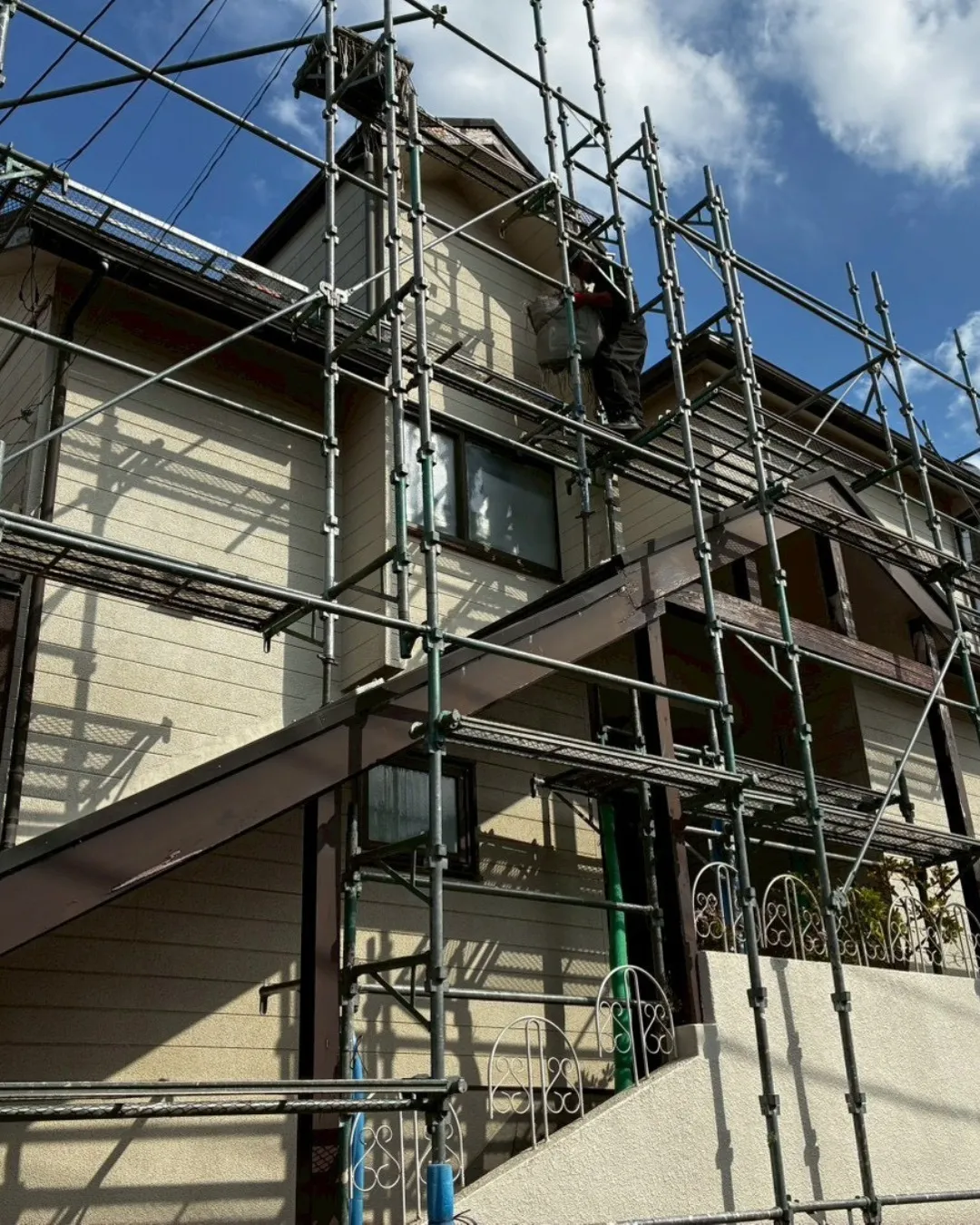 ー松戸市H様邸足場組立（外壁塗装工事）－