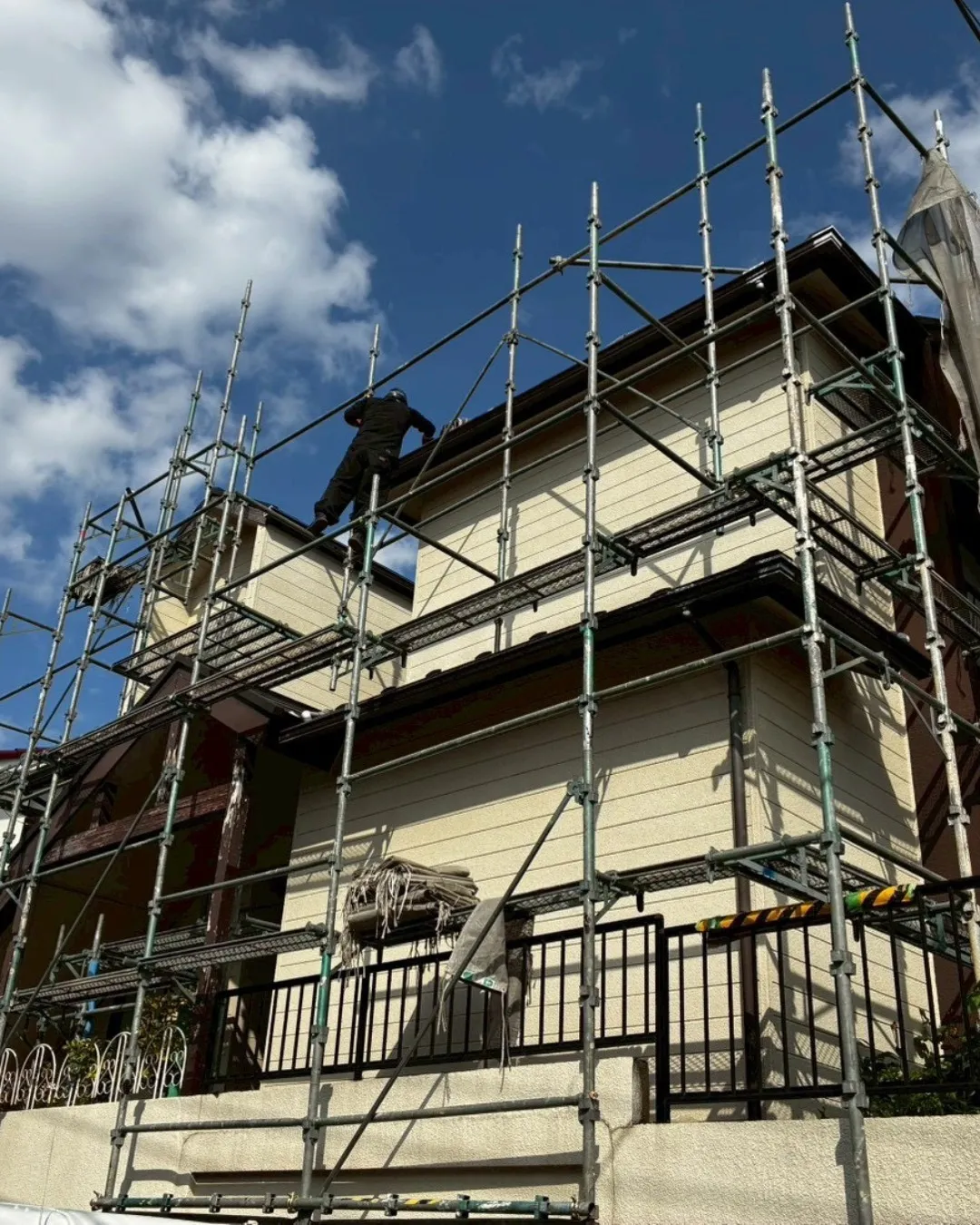 ー松戸市H様邸足場組立（外壁塗装工事）－