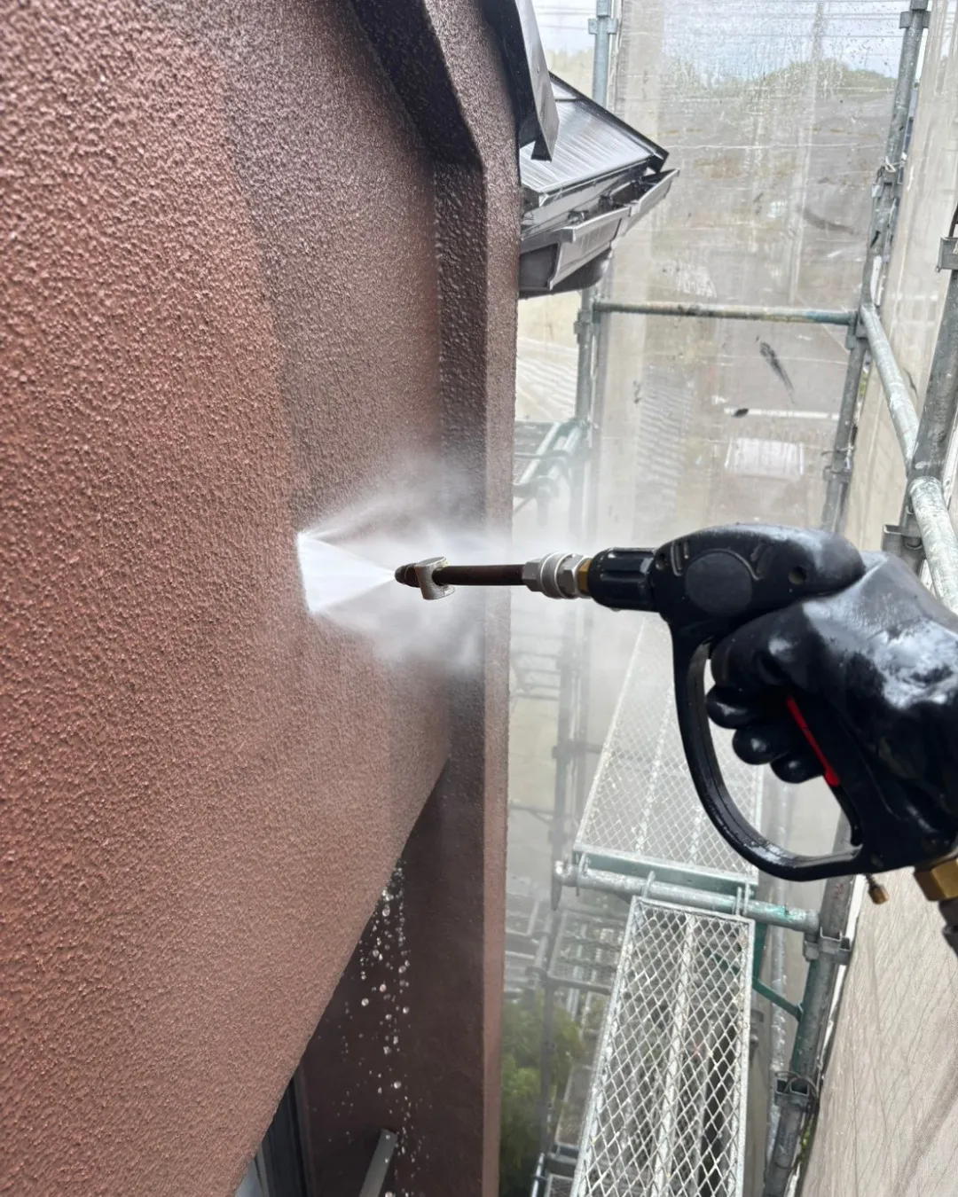 ー松戸市H様邸高圧洗浄（外壁塗装工事）－