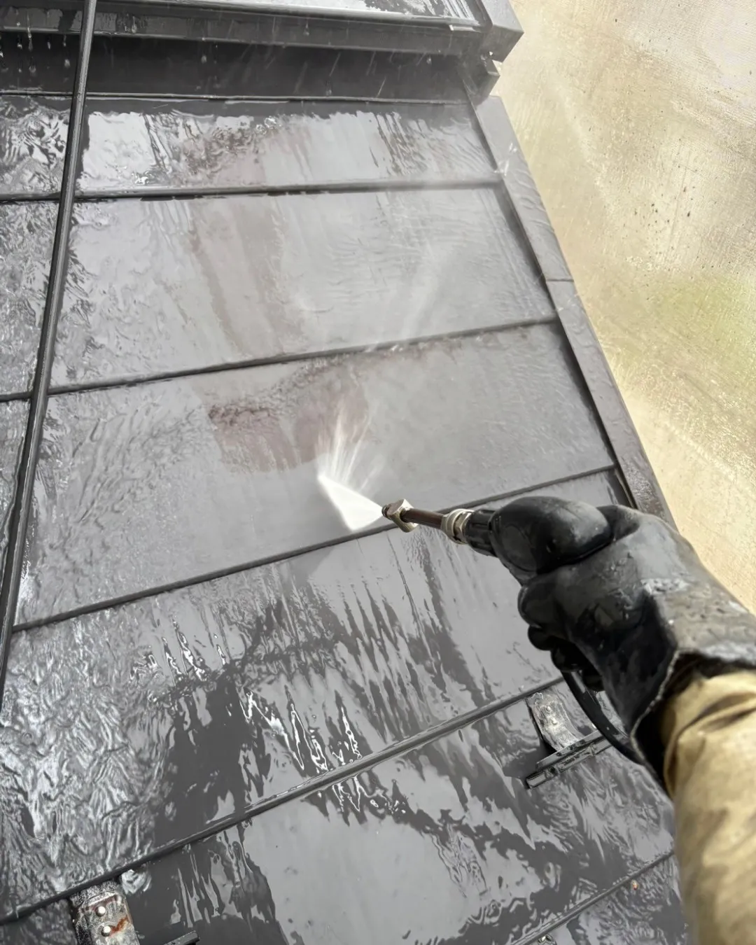 ー松戸市H様邸高圧洗浄（外壁塗装工事）－