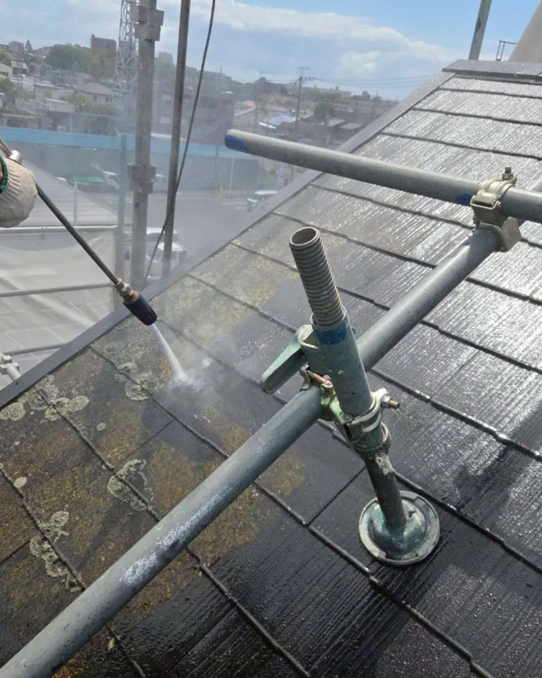 ー松戸市Ｋ様邸高圧洗浄（屋根・外壁塗装工事）－