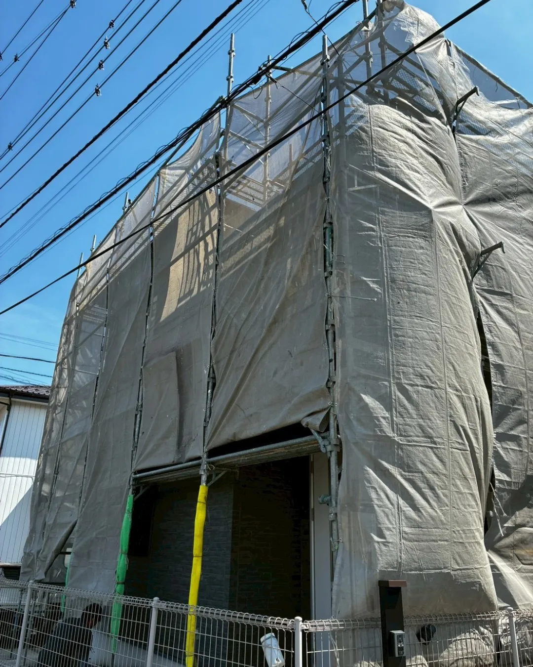 ー松戸市K様邸足場組立（屋根・外壁塗装工事）－