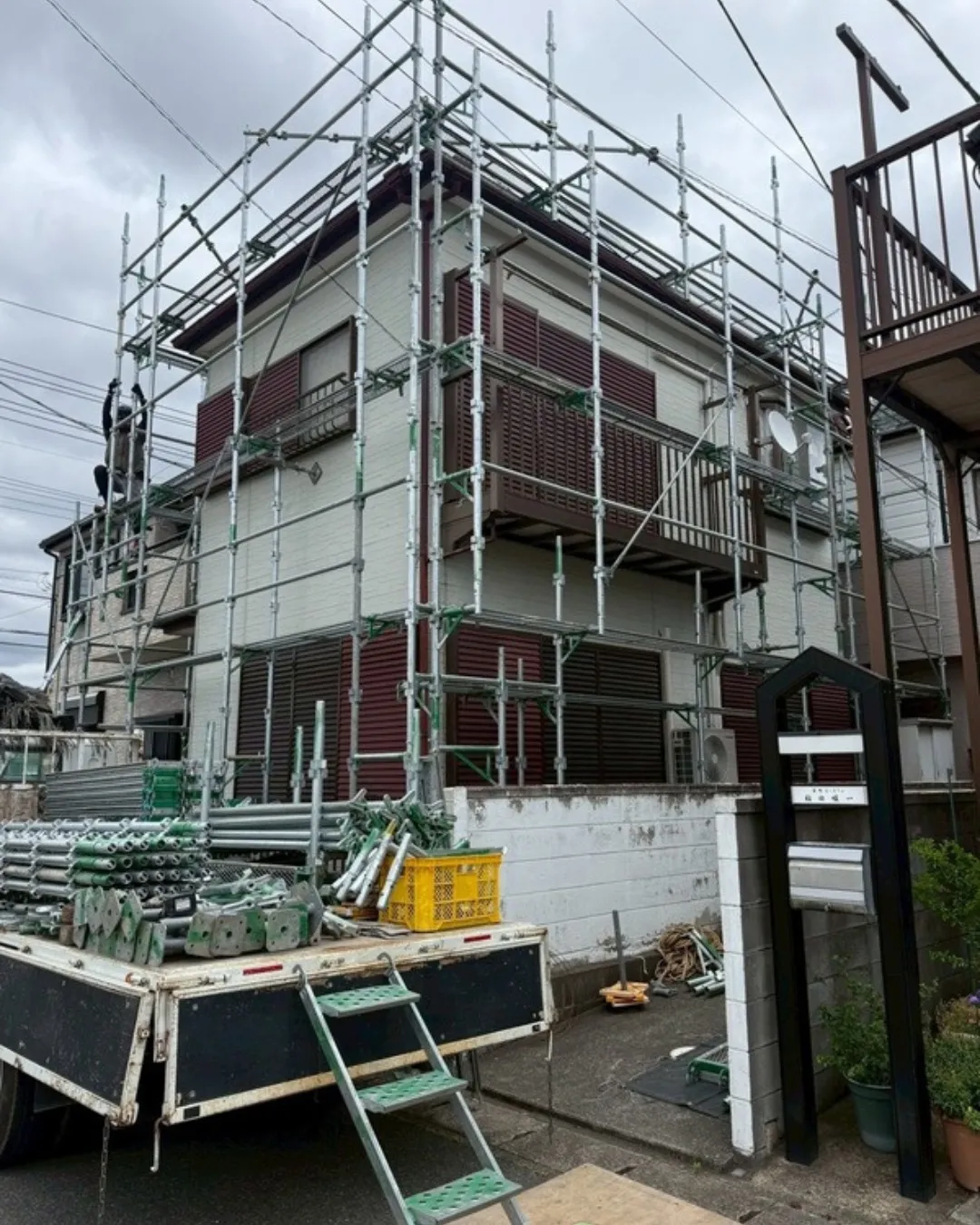 ー松戸市M様邸足場組立(屋根・外壁塗装工事)-