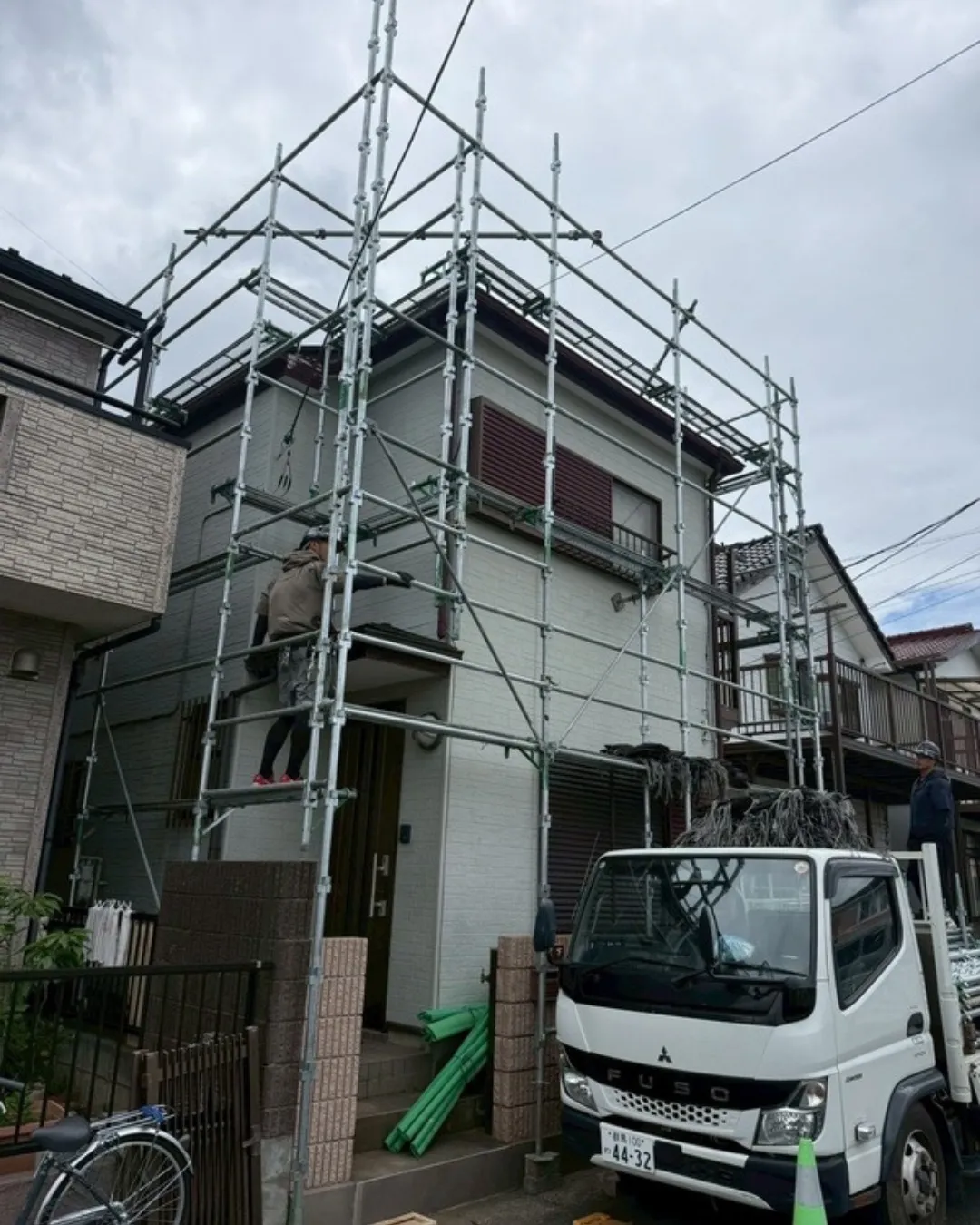 ー松戸市M様邸足場組立(屋根・外壁塗装工事)-