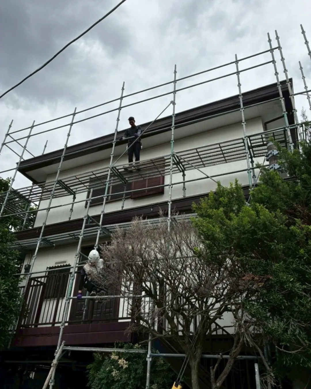 ー松戸市M様邸足場組立（屋根・外壁塗装工事）－