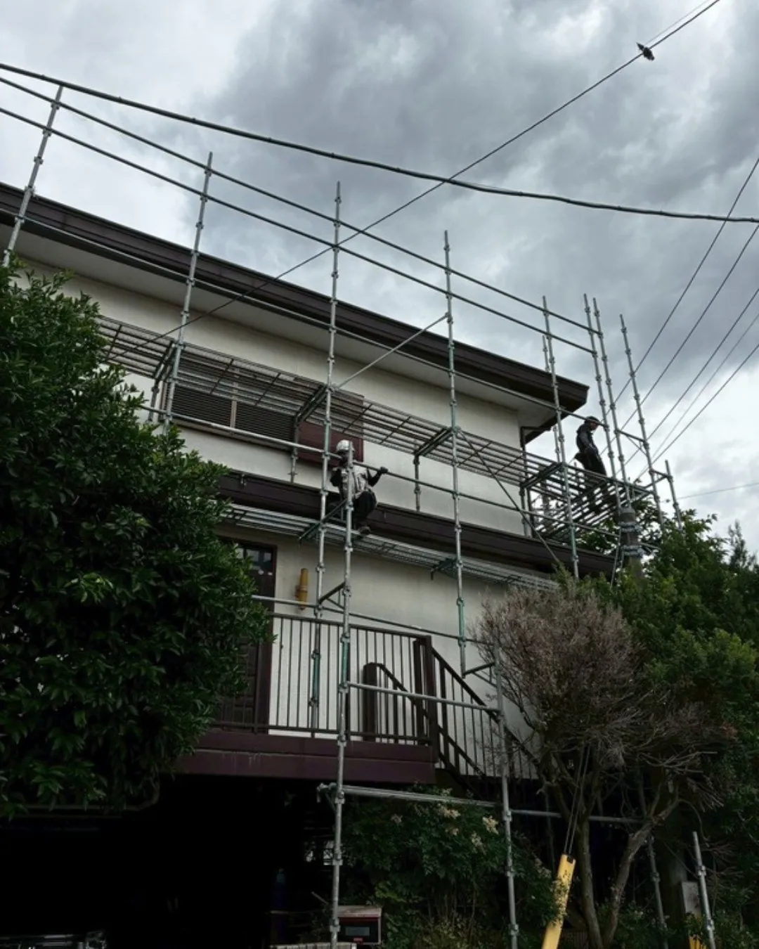 ー松戸市M様邸足場組立（屋根・外壁塗装工事）－