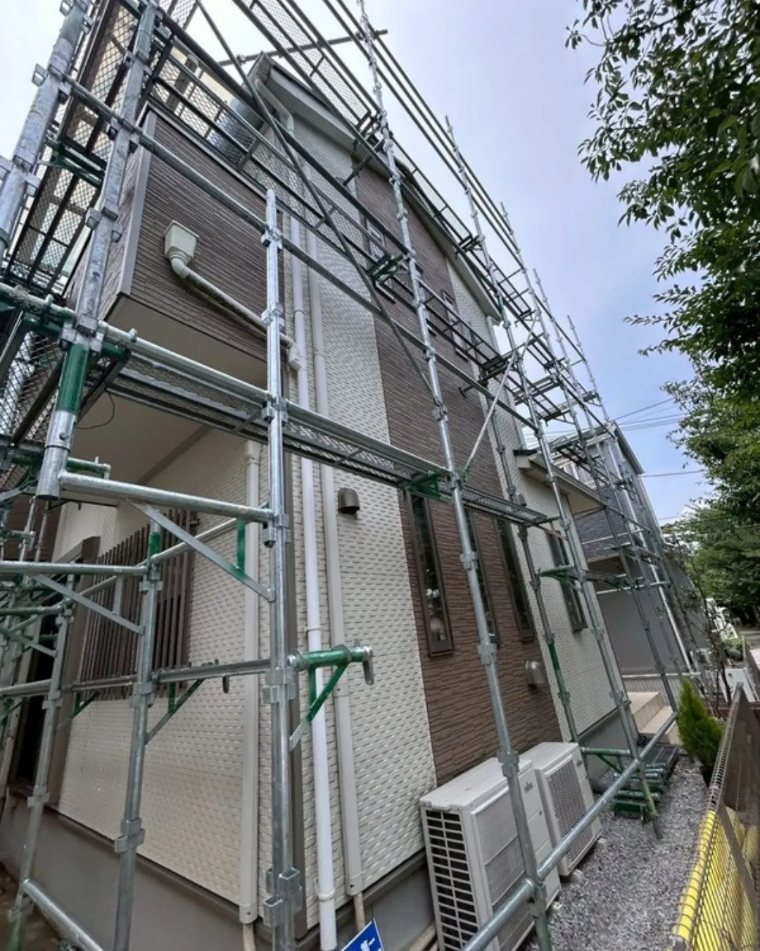 ー松戸市N様邸足場組立（屋根・外壁塗装工事）－