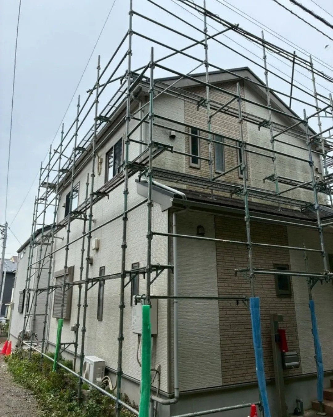 ー松戸市M様邸足場組立(屋根・外壁塗装工事)-