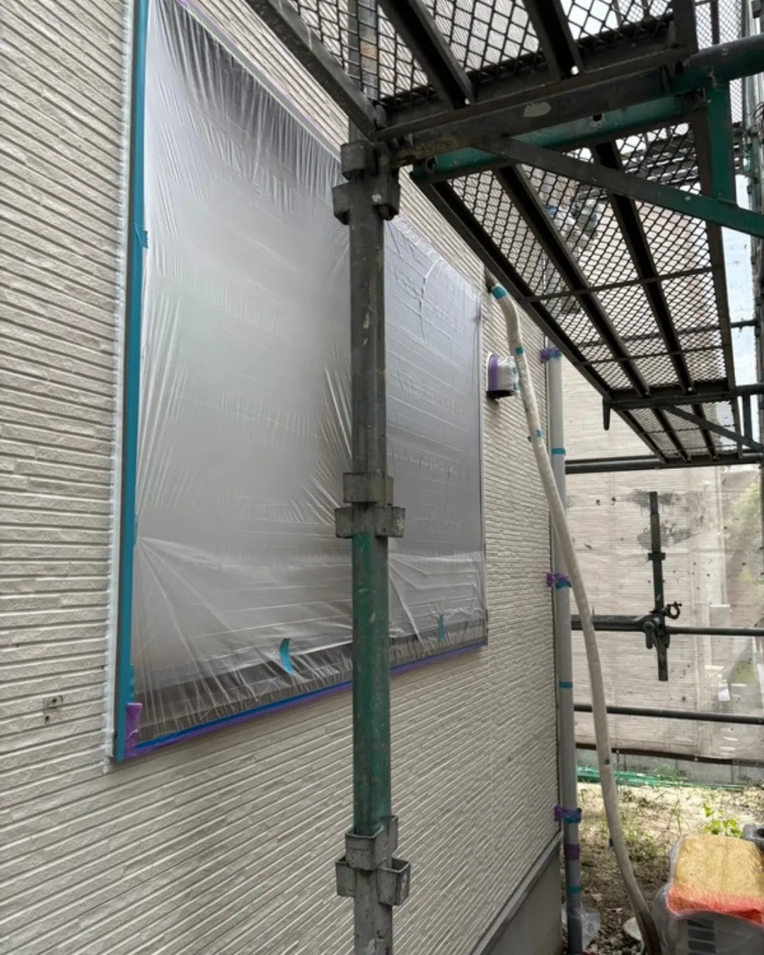 ー松戸市M様邸養生他（屋根・外壁改修工事）－