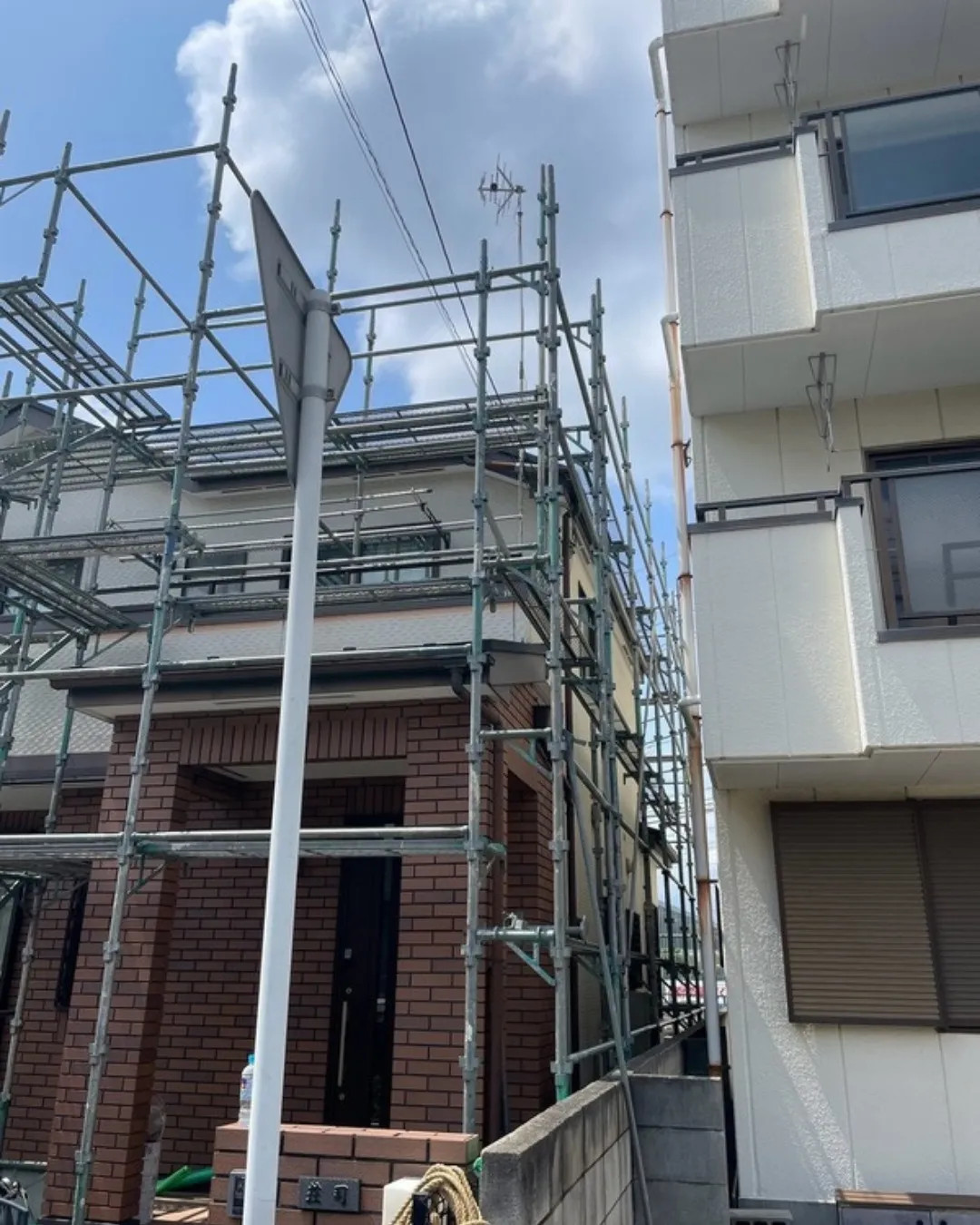 ー松戸市S様邸足場組立（屋根・外壁塗装工事）－